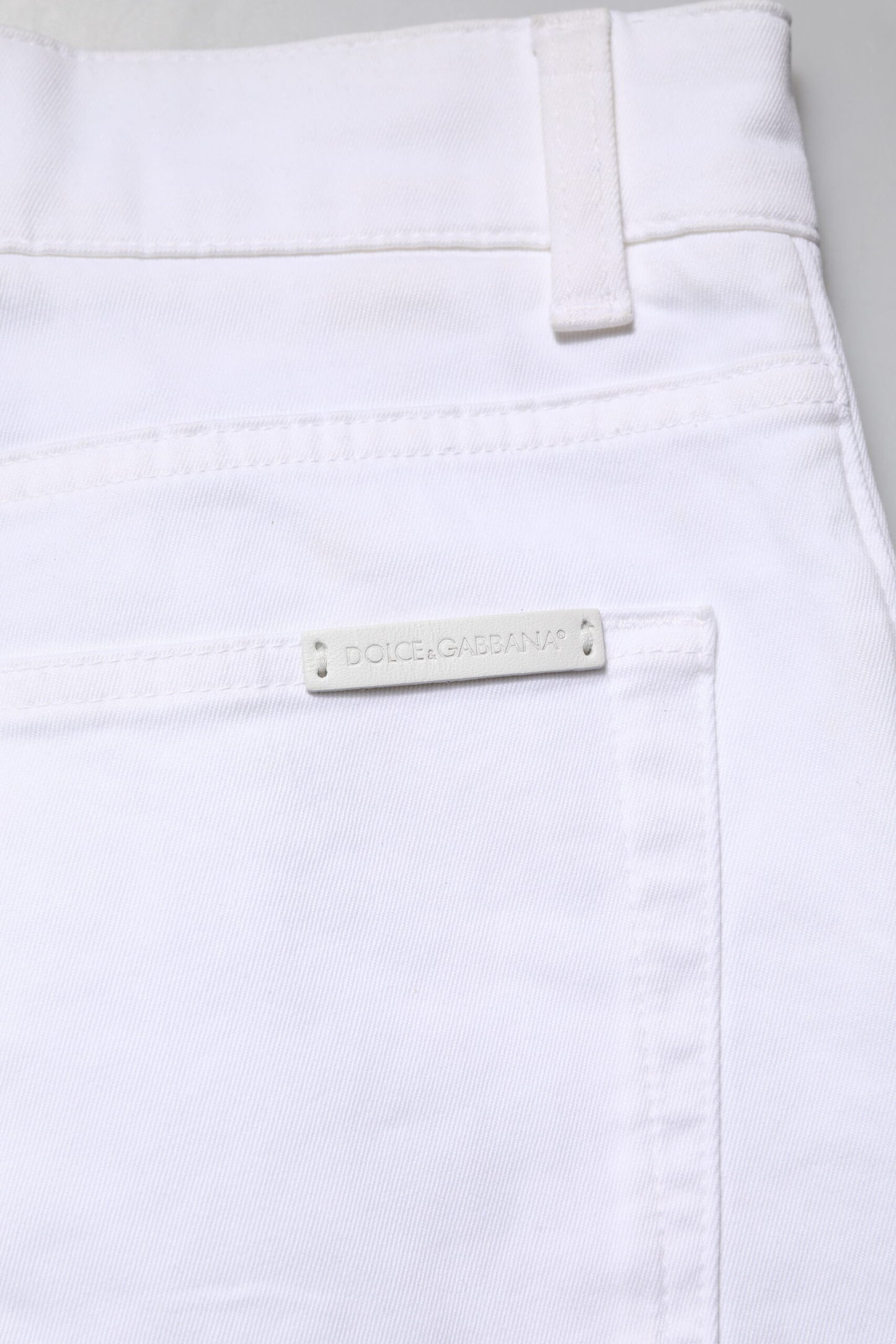 Dolce & Gabbana Weiße Skinny-Jeans aus Baumwolle für Herren