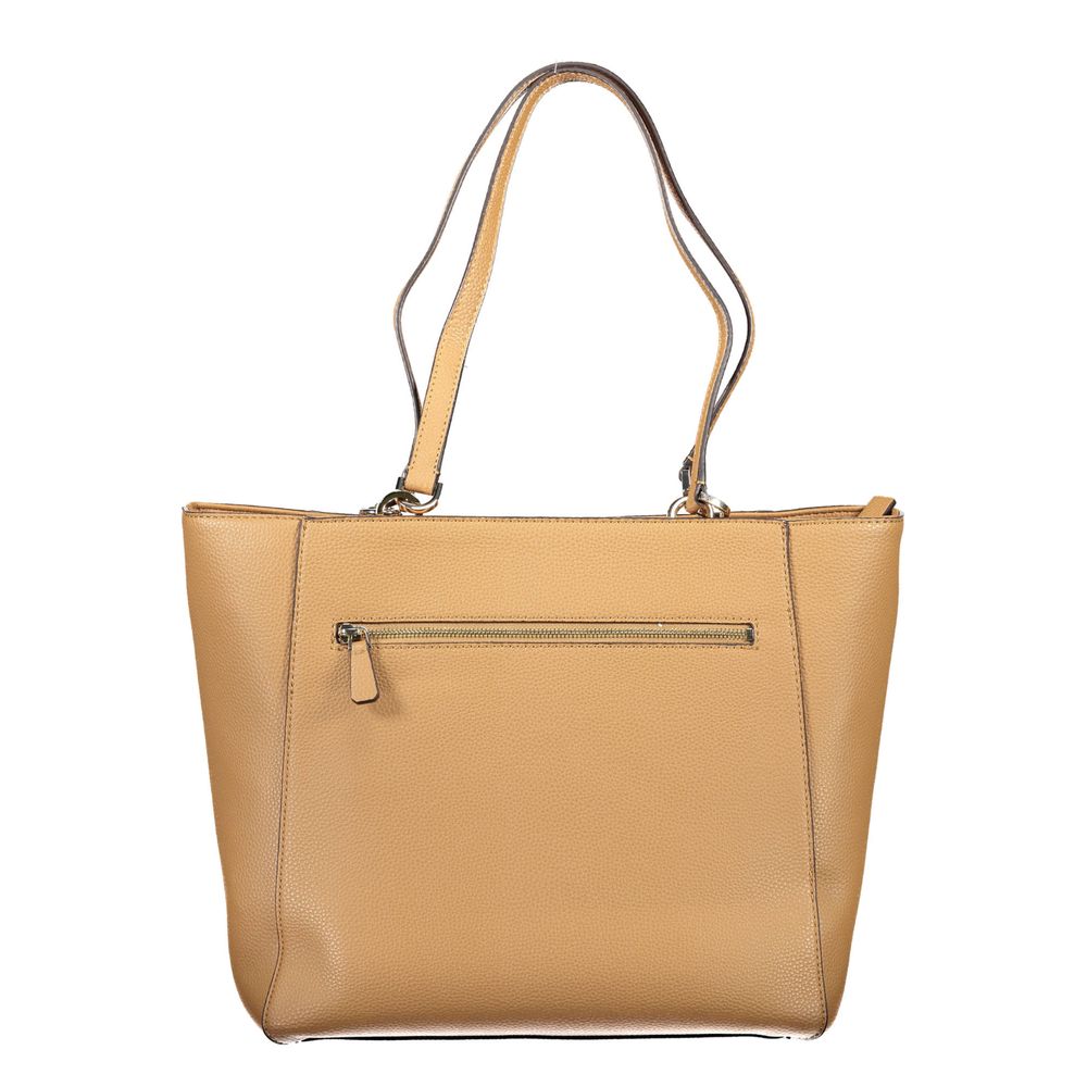 Guess Jeans – Braune Polyethylen-Handtasche