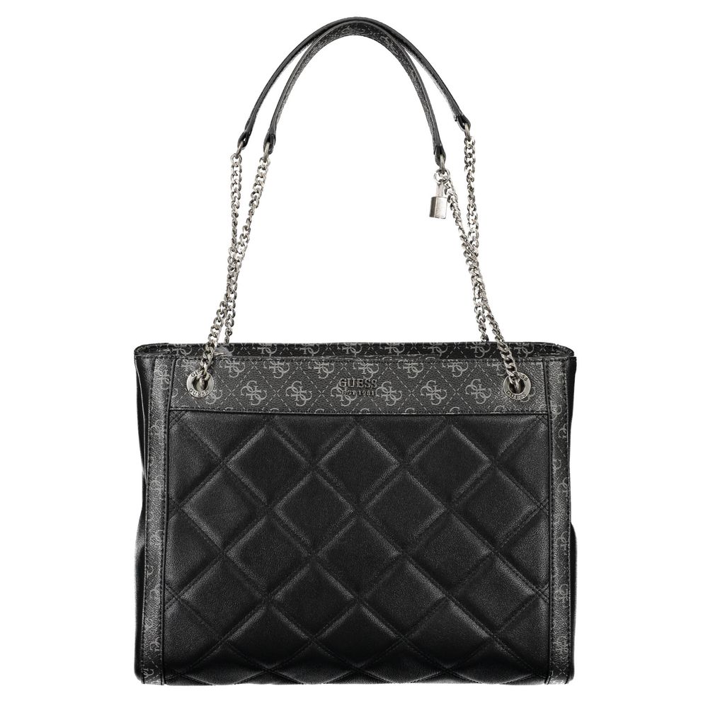 Guess Jeans – Schwarze Polyethylen-Handtasche