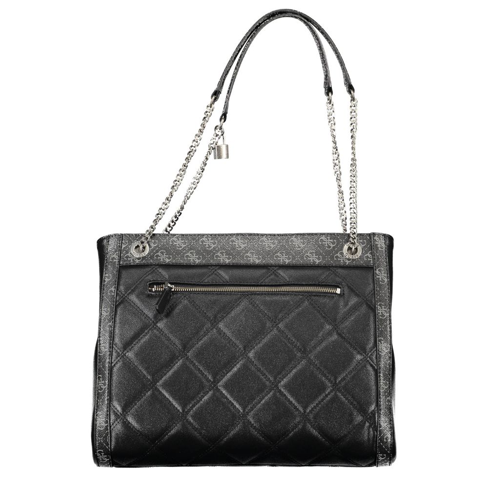 Guess Jeans – Schwarze Polyethylen-Handtasche