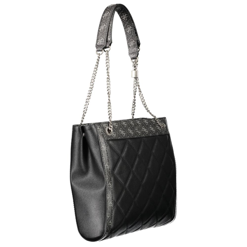 Guess Jeans – Schwarze Polyethylen-Handtasche