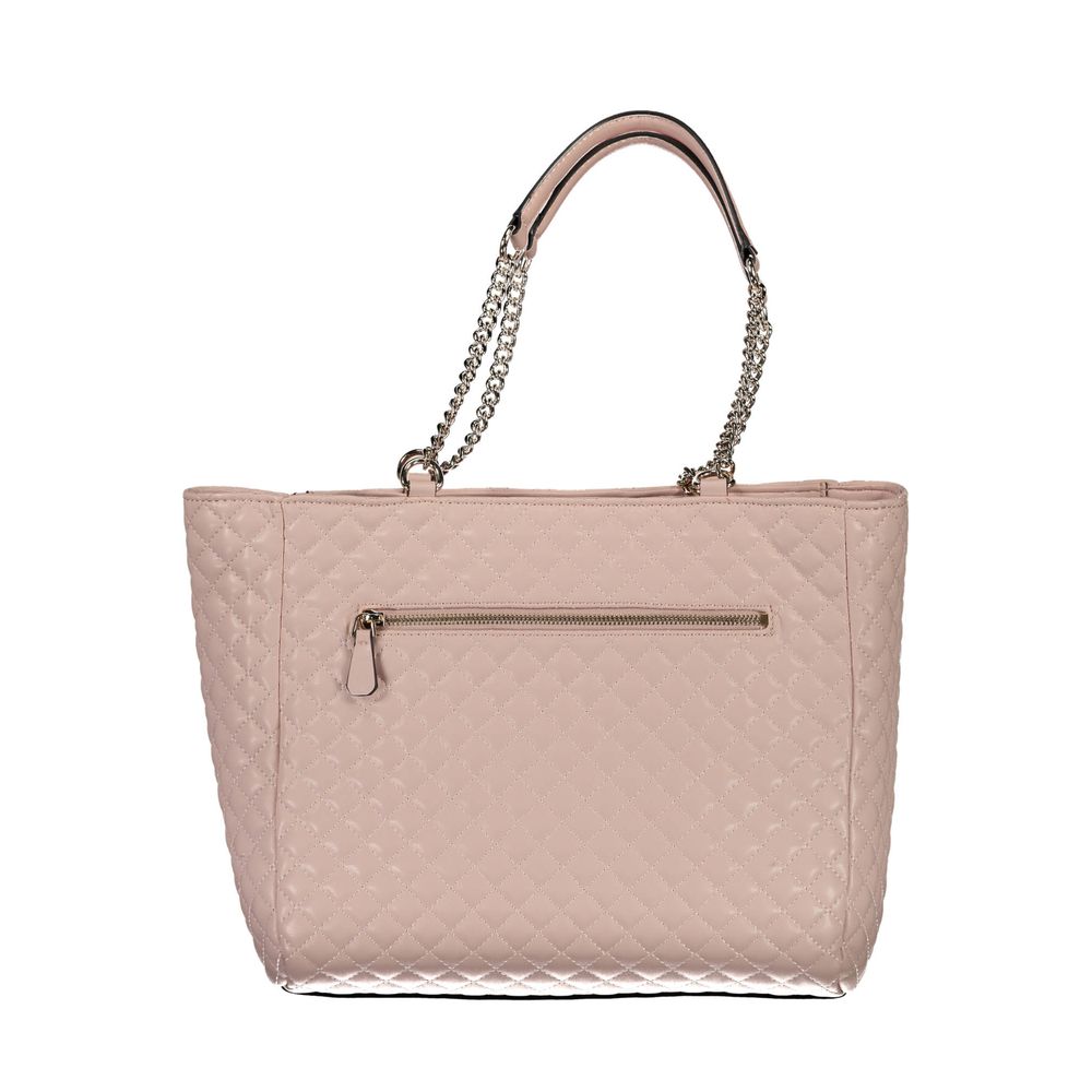 Guess Jeans – Handtasche aus Polyethylen in Rosa