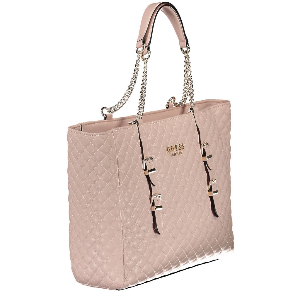 Guess Jeans – Handtasche aus Polyethylen in Rosa