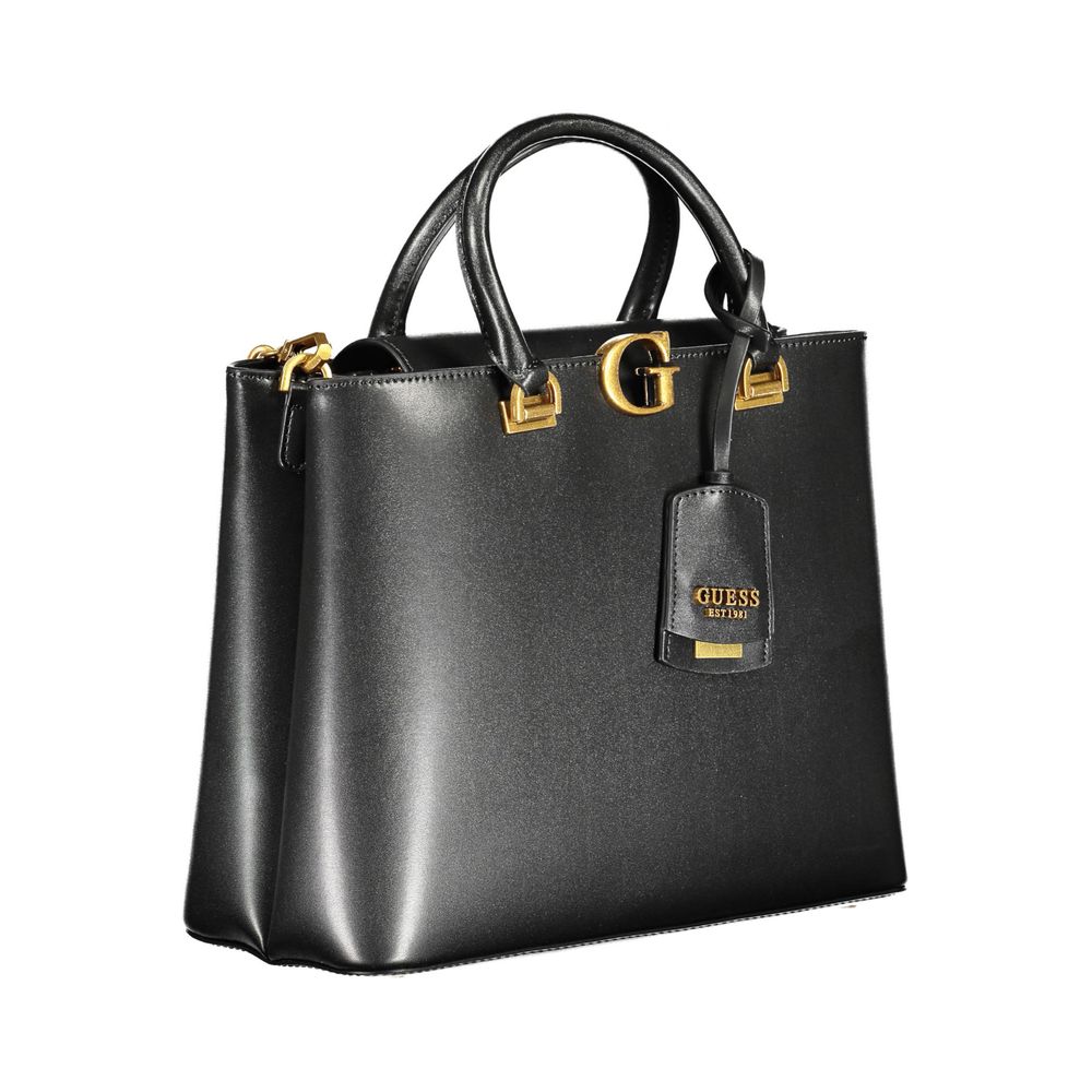 Guess Jeans – Schwarze Polyethylen-Handtasche
