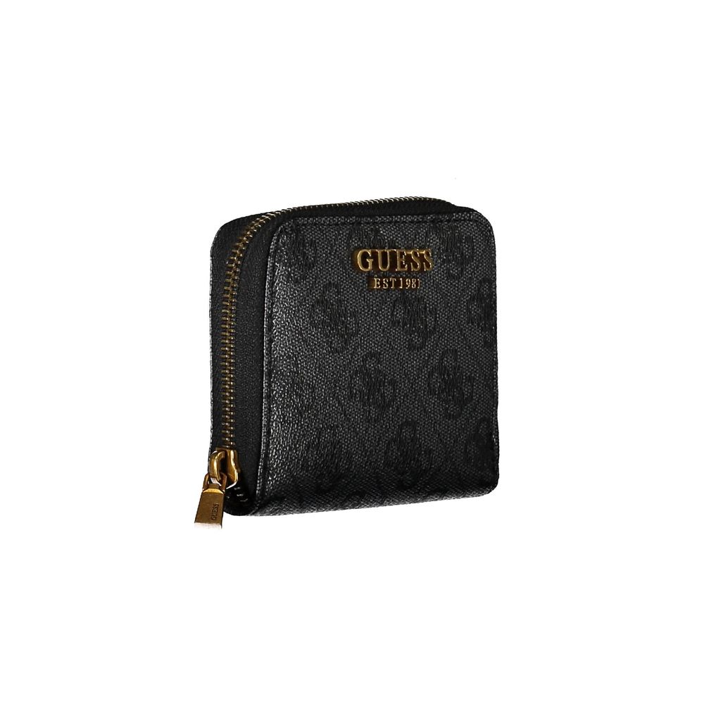 Guess Jeans – Schwarze Polyethylen-Geldbörse