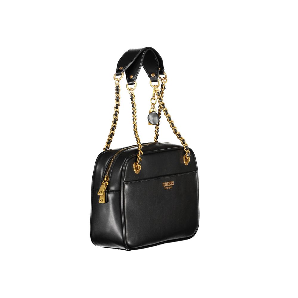 Guess Jeans – Schwarze Polyethylen-Handtasche