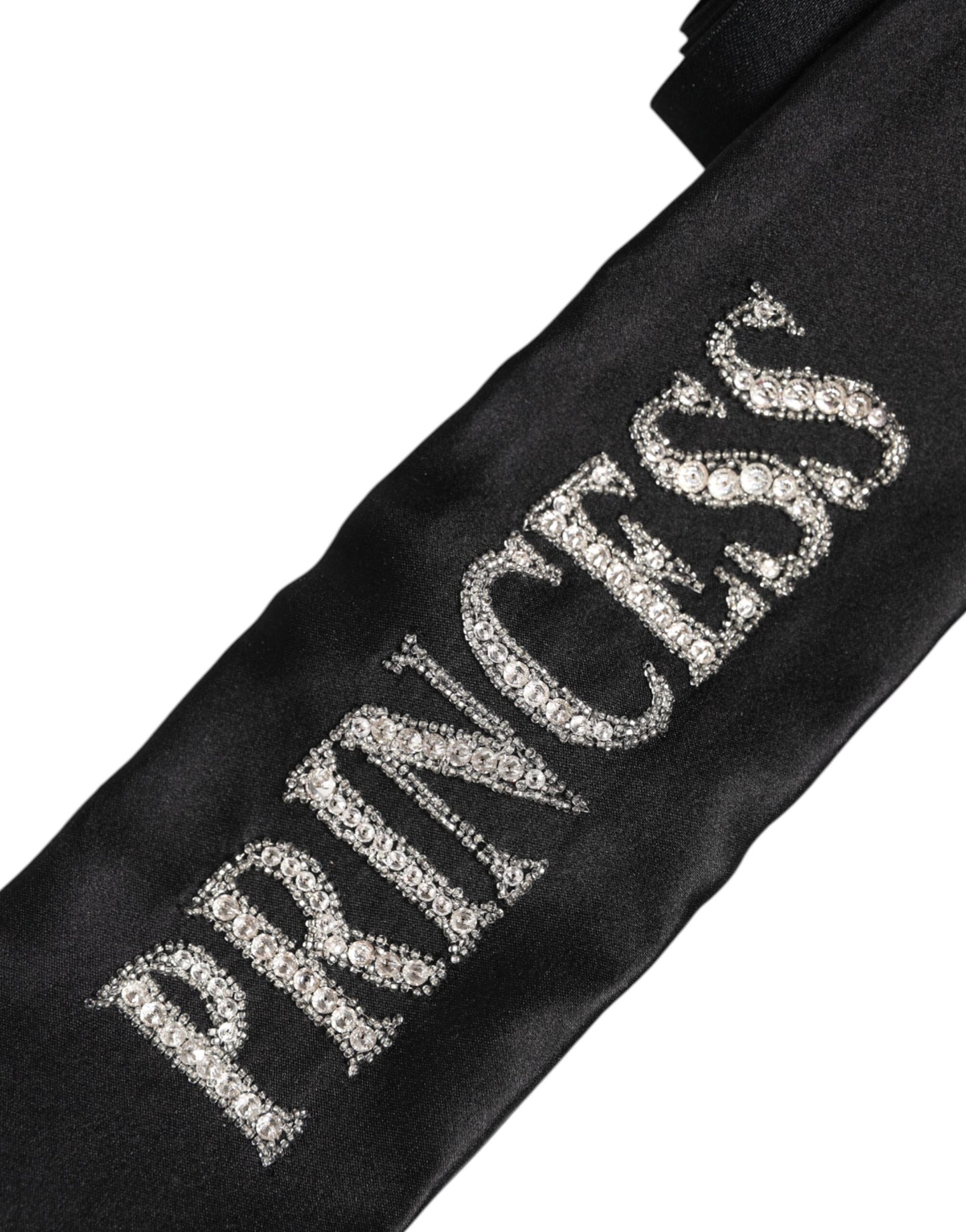 Dolce & Gabbana – Schwarzer geflochtener Taillengürtel „Princess Fantasy“