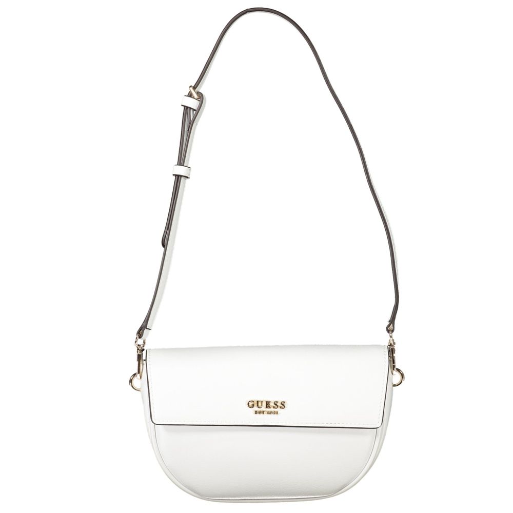 Guess Jeans Damen Handtasche aus Polyethylen, Weiß