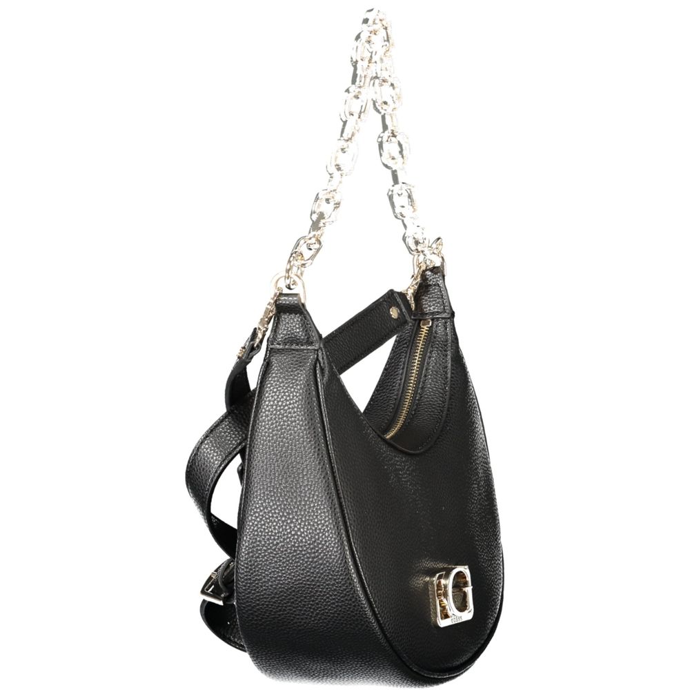 Guess Jeans Schwarze Polyethylen-Damenhandtasche