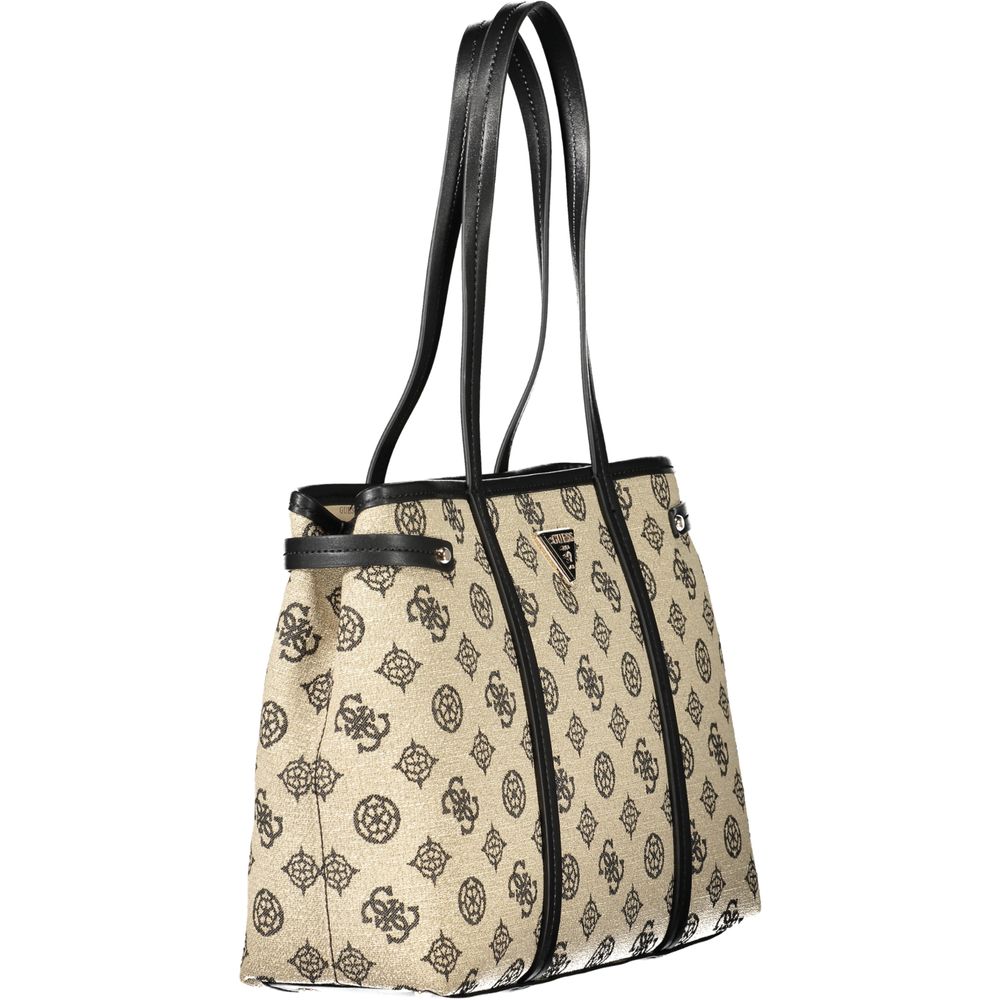 Guess Jeans Beige Baumwolle Damen Handtasche