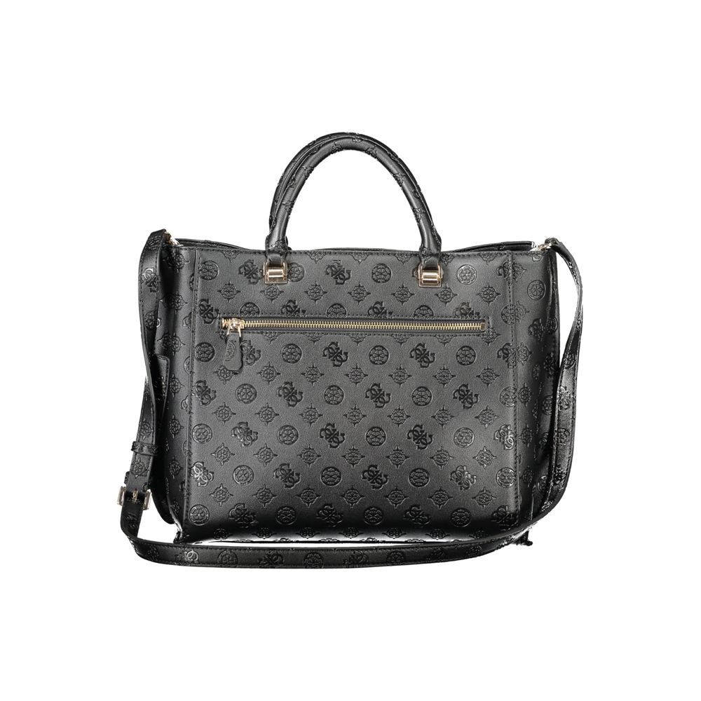 Guess Jeans Schwarze Polyethylen-Damenhandtasche