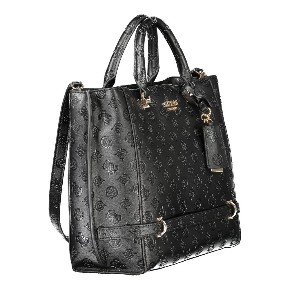 Guess Jeans Schwarze Polyethylen-Damenhandtasche