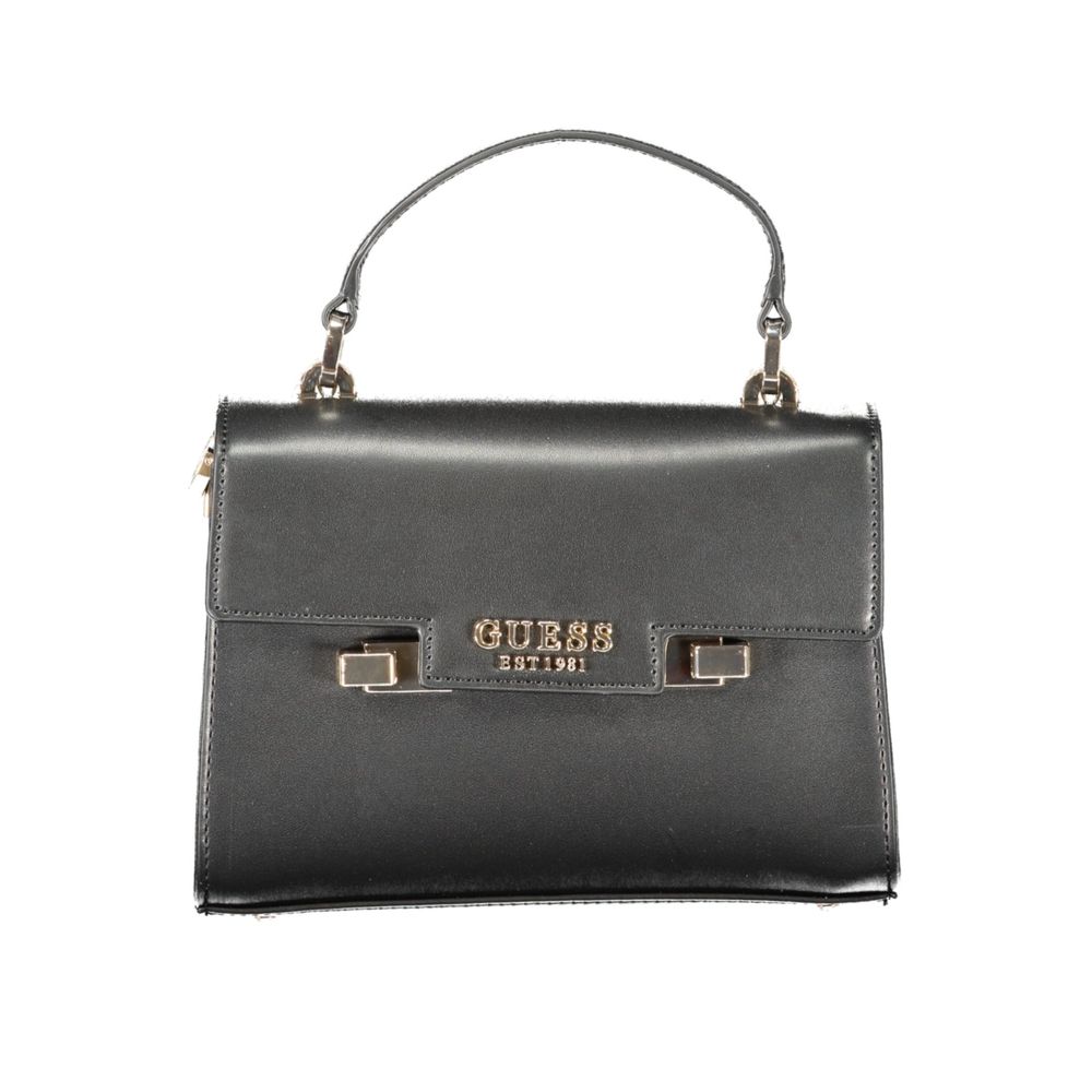 Guess Jeans Schwarze Polyethylen-Damenhandtasche