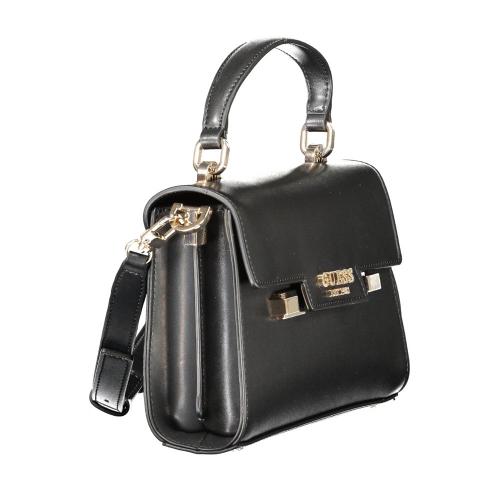 Guess Jeans Schwarze Polyethylen-Damenhandtasche