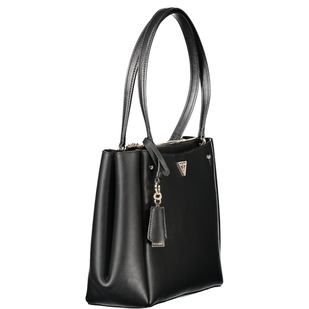 Guess Jeans Schwarze Polyethylen-Damenhandtasche