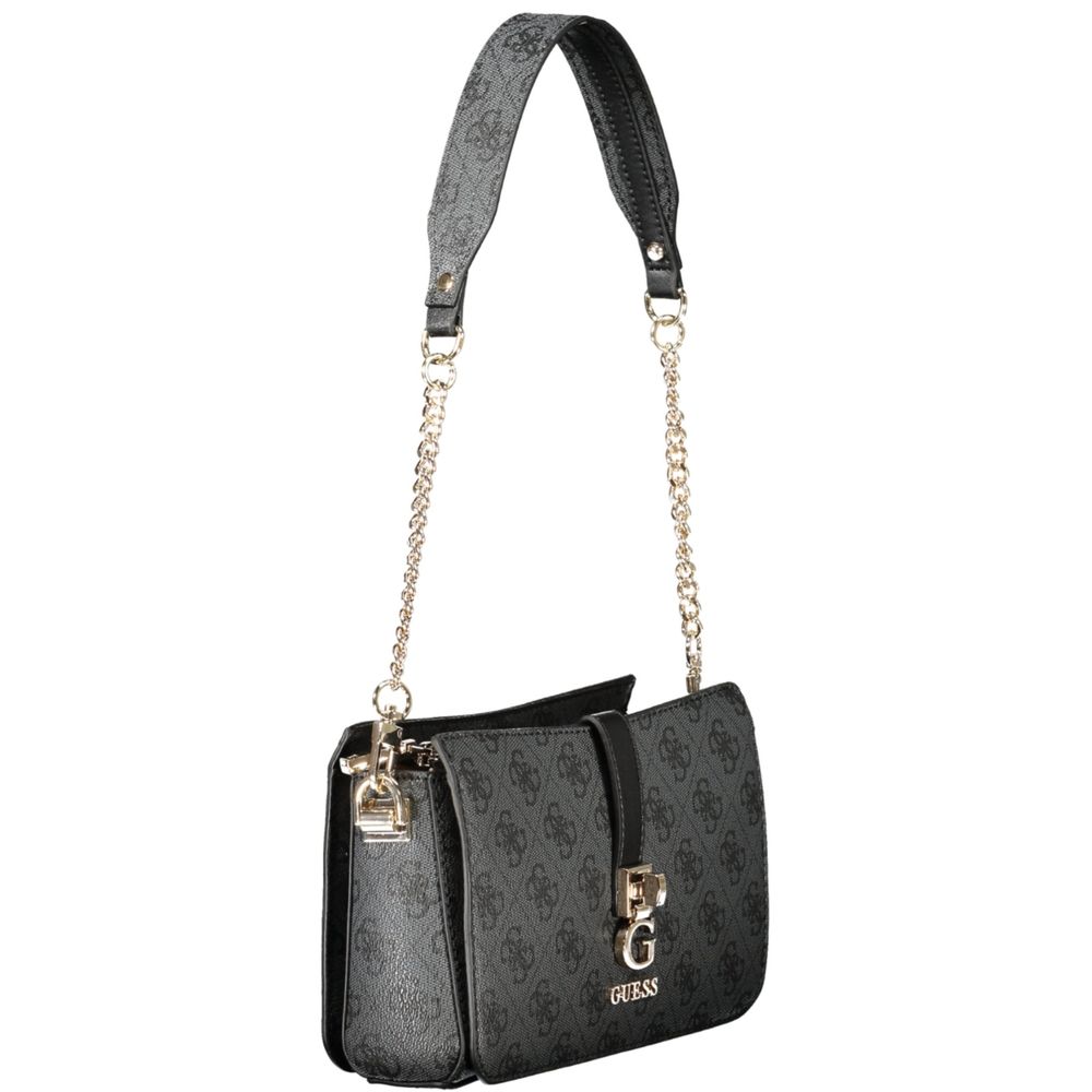 Guess Jeans Schwarze Polyethylen-Damenhandtasche