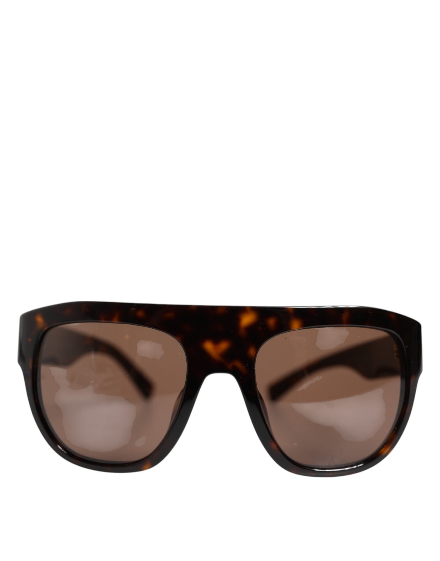 Dolce & Gabbana Dunkelbraune Havanna DG4398F Sonnenbrille mit quadratischem Rahmen