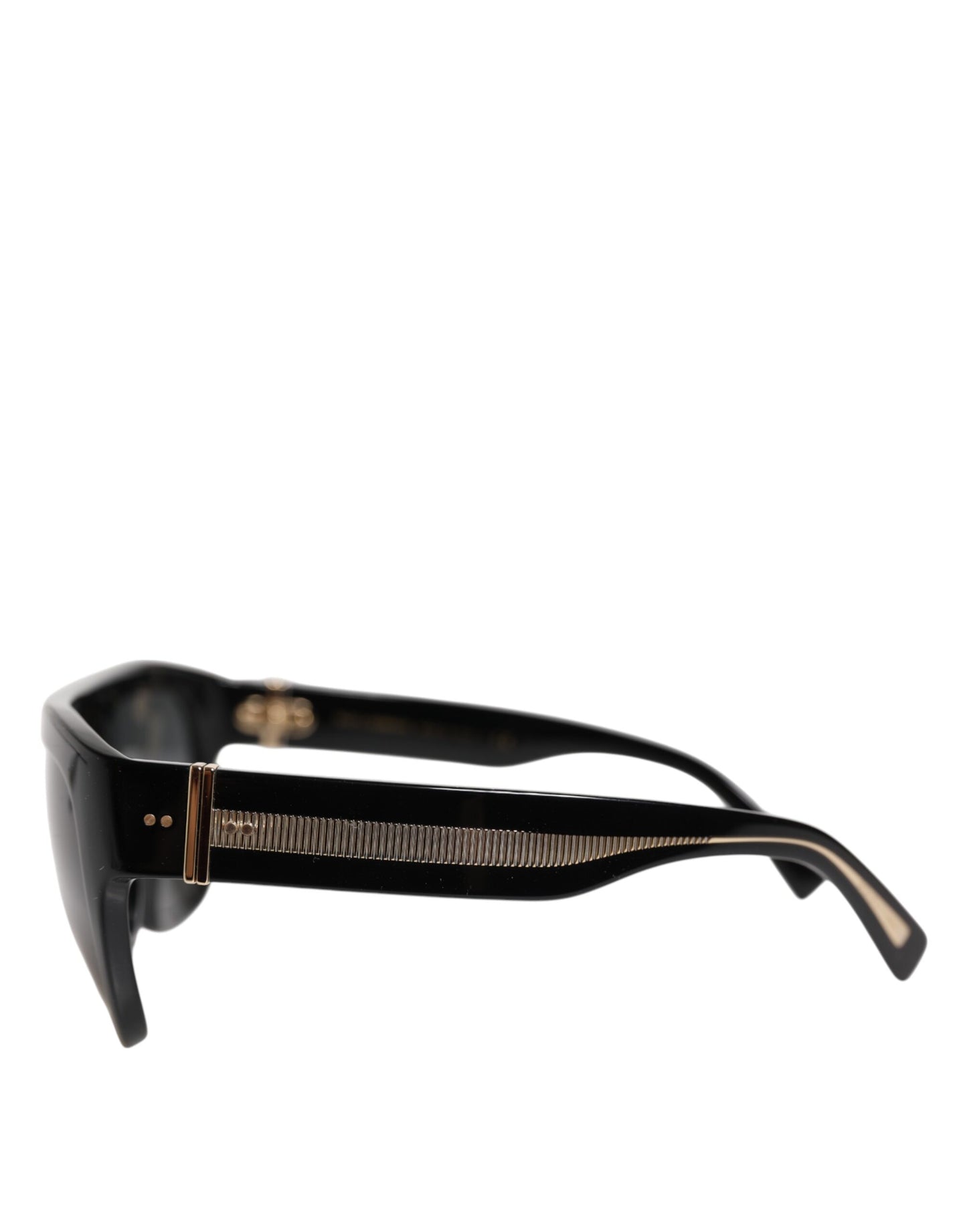 Dolce & Gabbana Schwarze quadratische Acetat-Sonnenbrille DG4398-F