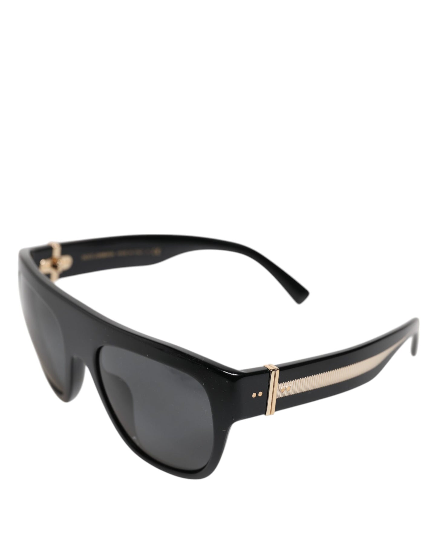Dolce & Gabbana Schwarze quadratische Acetat-Sonnenbrille DG4398-F