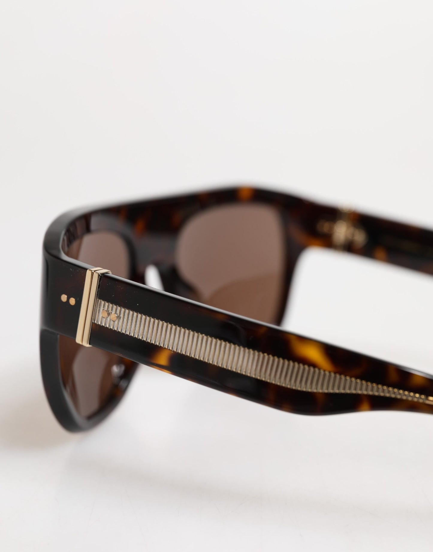 Dolce & Gabbana Dunkelbraune Havanna DG4398F Sonnenbrille mit quadratischem Rahmen