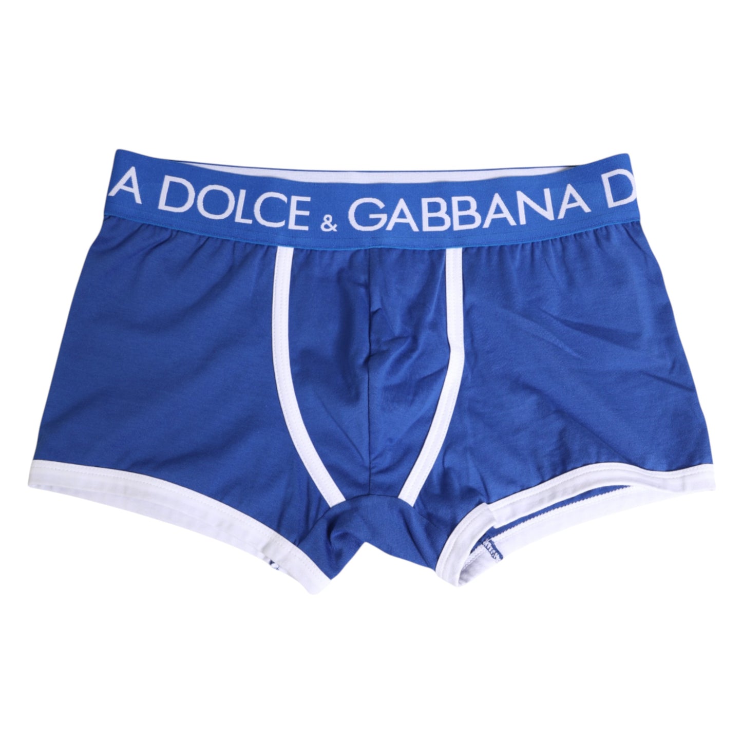 Dolce & Gabbana – Boxershorts aus Baumwollstretch in normaler Passform, Blau
