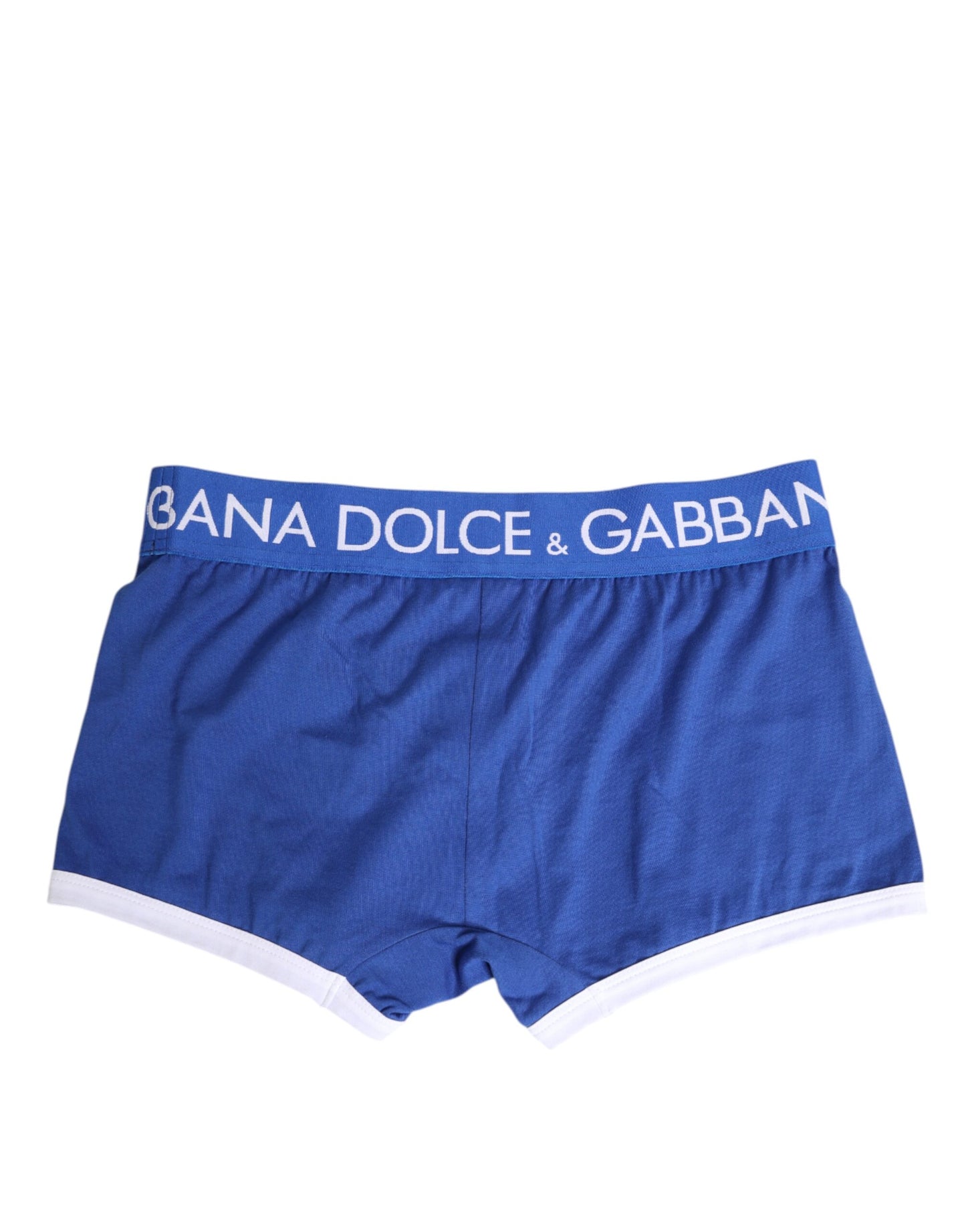 Dolce & Gabbana – Boxershorts aus Baumwollstretch in normaler Passform, Blau