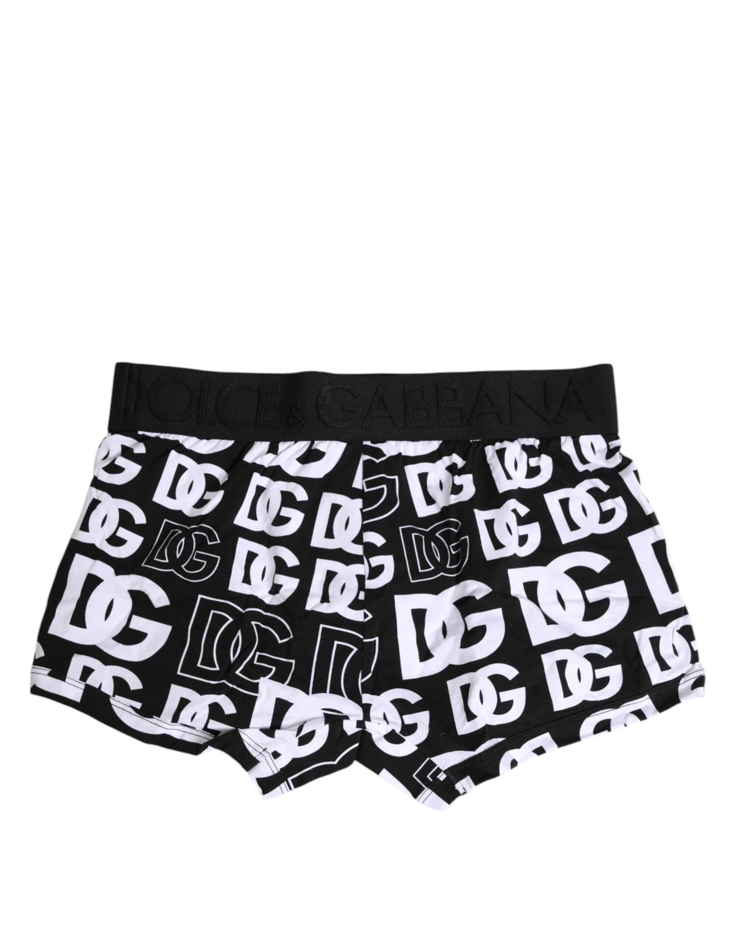 Dolce & Gabbana – Schwarze Boxershorts aus Baumwolle mit Logo in regulärer Passform für Herren
