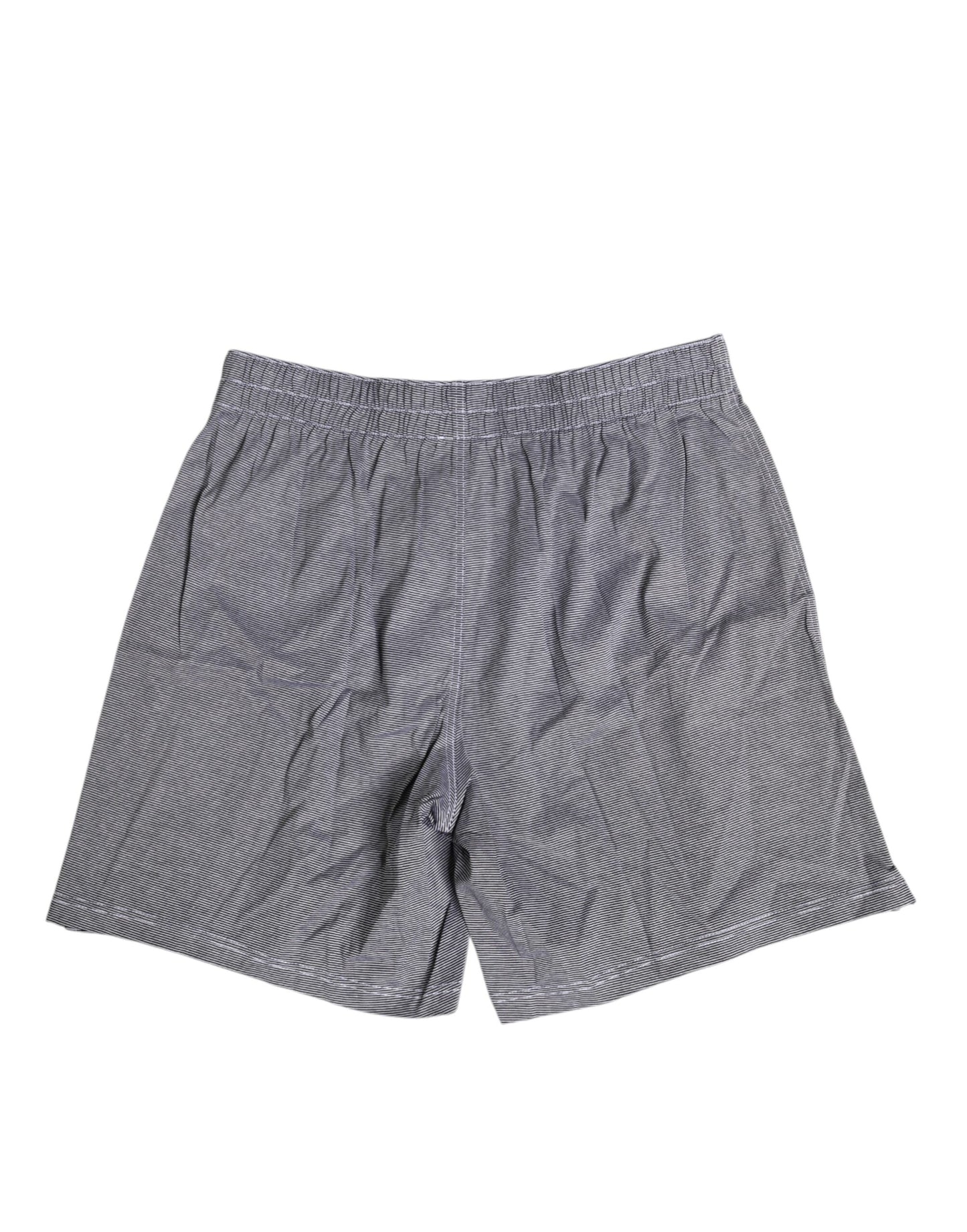 Dolce & Gabbana – Grau gestreifte Boxershorts aus Baumwolle in regulärer Passform