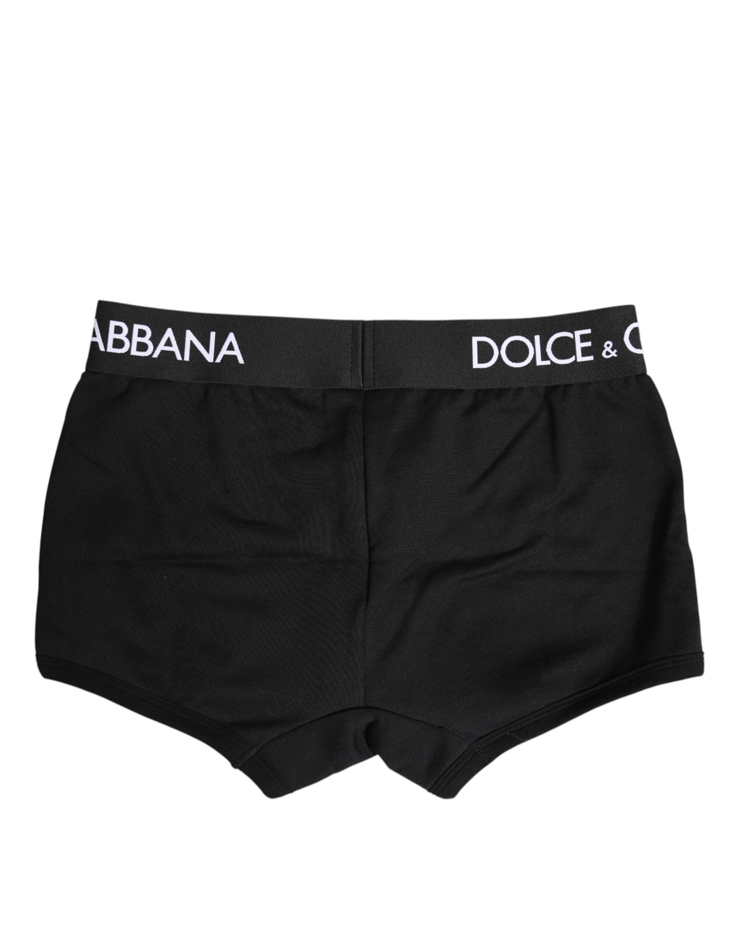 Dolce & Gabbana – Schwarze Boxershorts aus Baumwollstretch in regulärer Passform