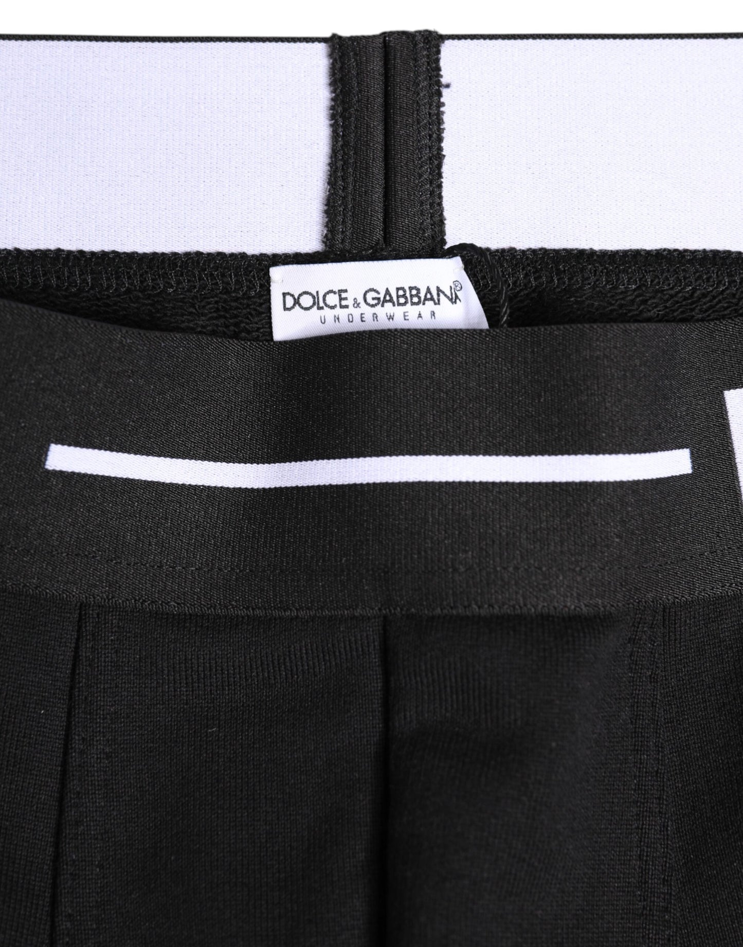 Dolce & Gabbana – Schwarze Boxershorts aus Baumwollstretch in regulärer Passform