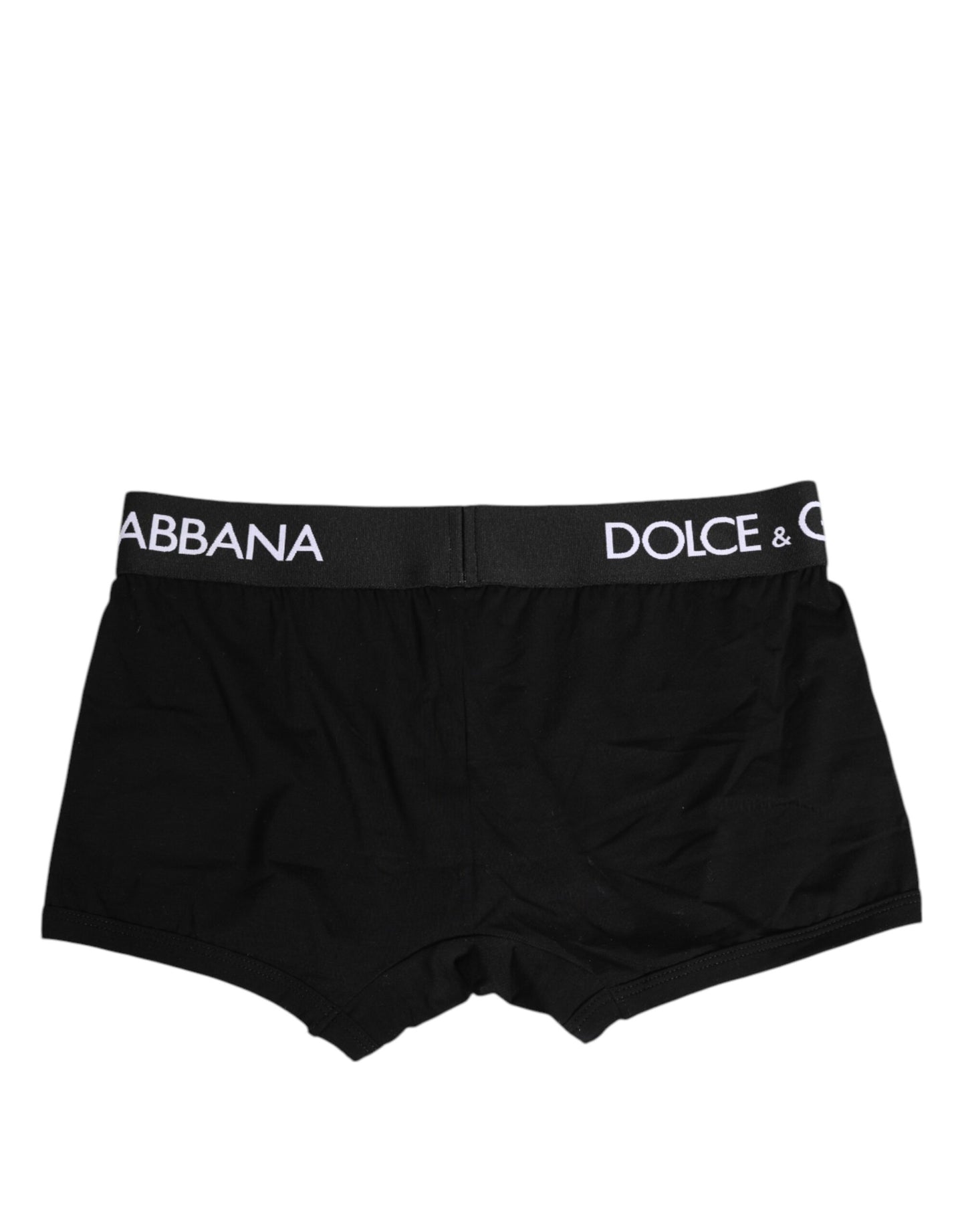 Dolce & Gabbana – Schwarze Boxershorts aus Baumwollstretch in regulärer Passform