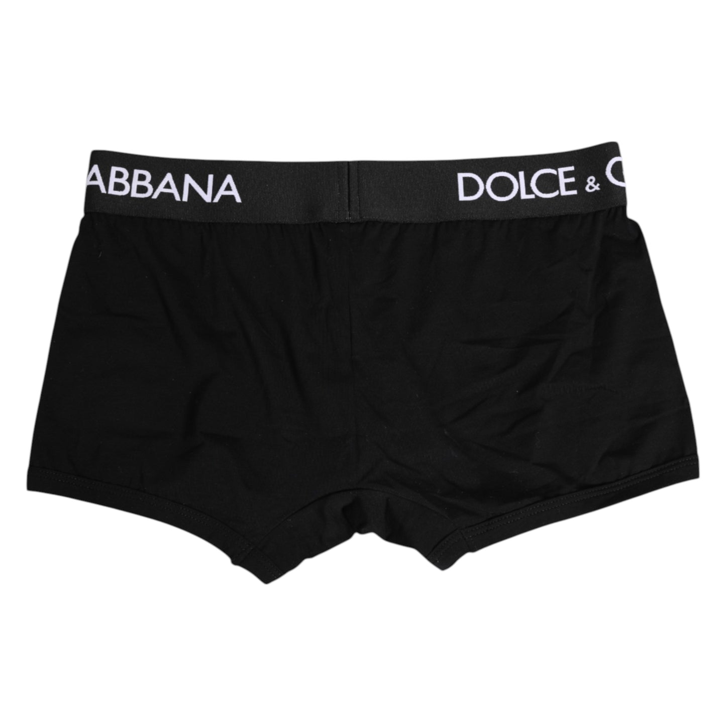 Dolce & Gabbana – Schwarze Boxershorts aus Baumwollstretch in regulärer Passform