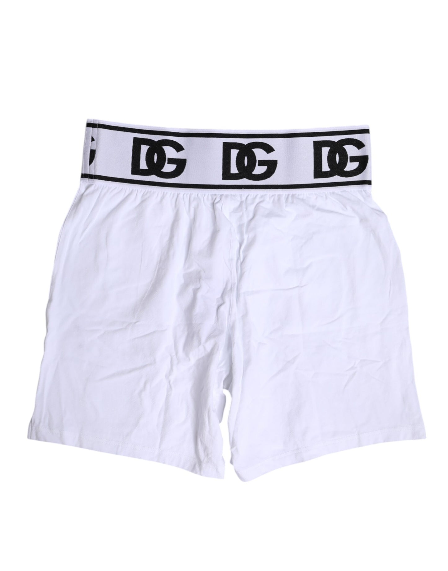 Dolce & Gabbana – Boxershorts aus weißem Baumwollstretch in normaler Passform