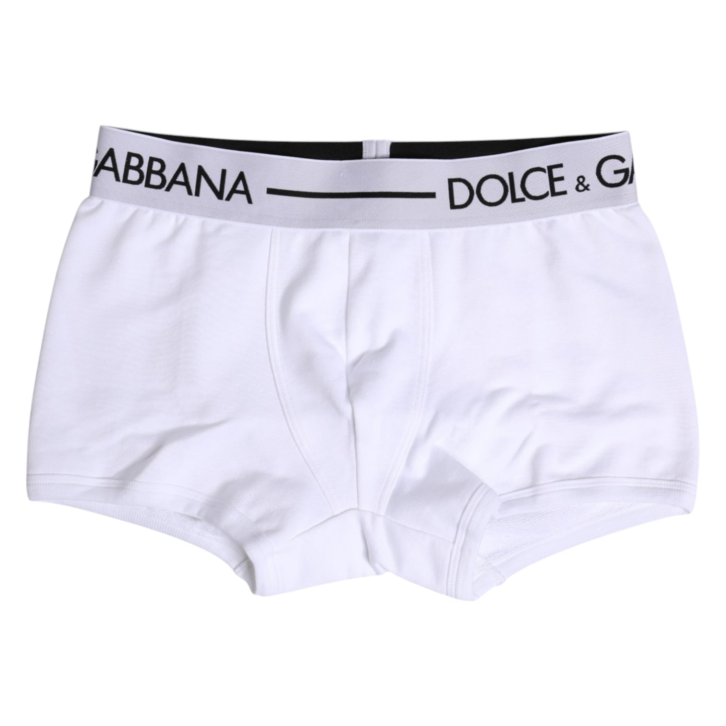 Dolce & Gabbana – Boxershorts aus weißem Baumwollstretch in normaler Passform
