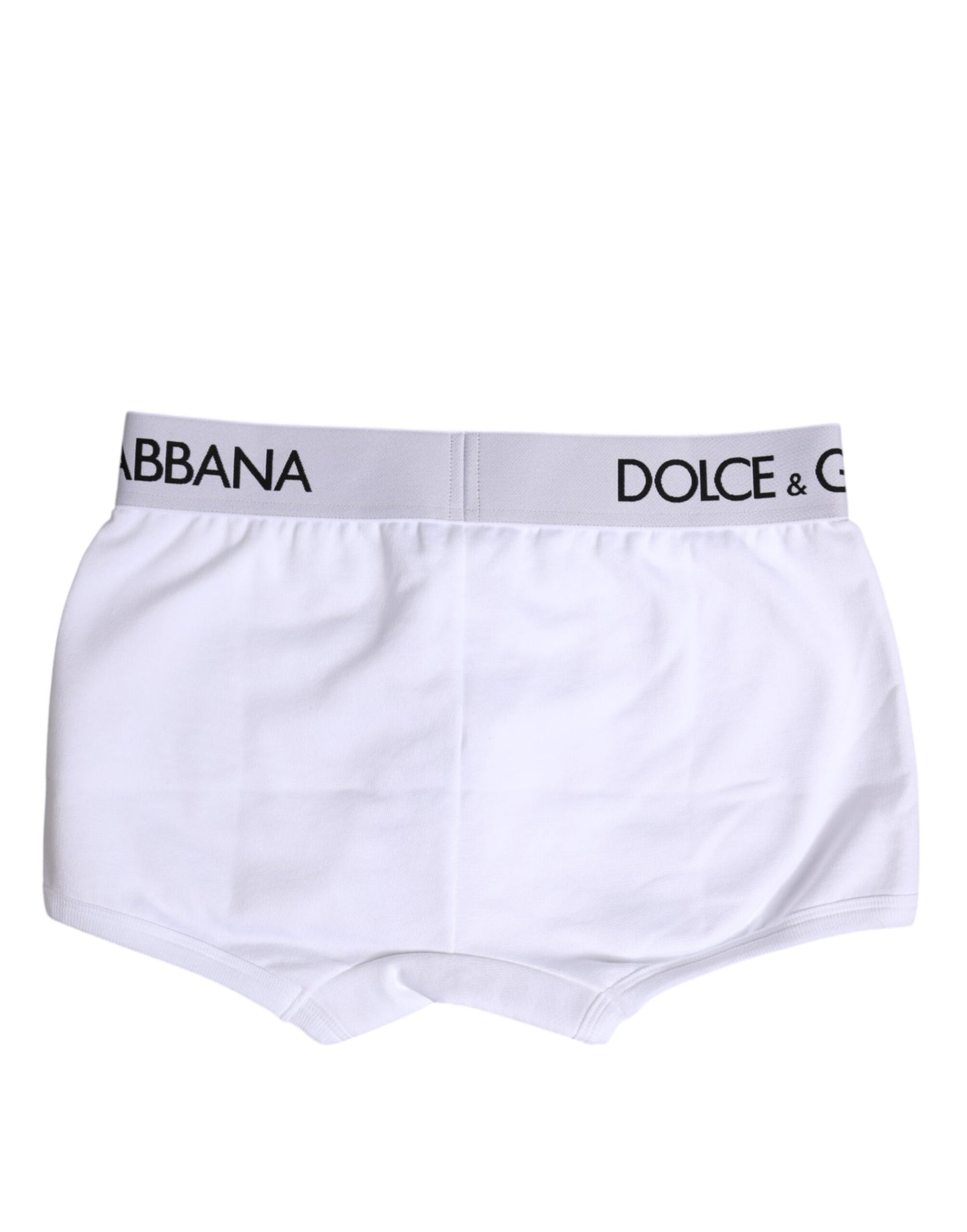 Dolce & Gabbana – Boxershorts aus weißem Baumwollstretch in normaler Passform