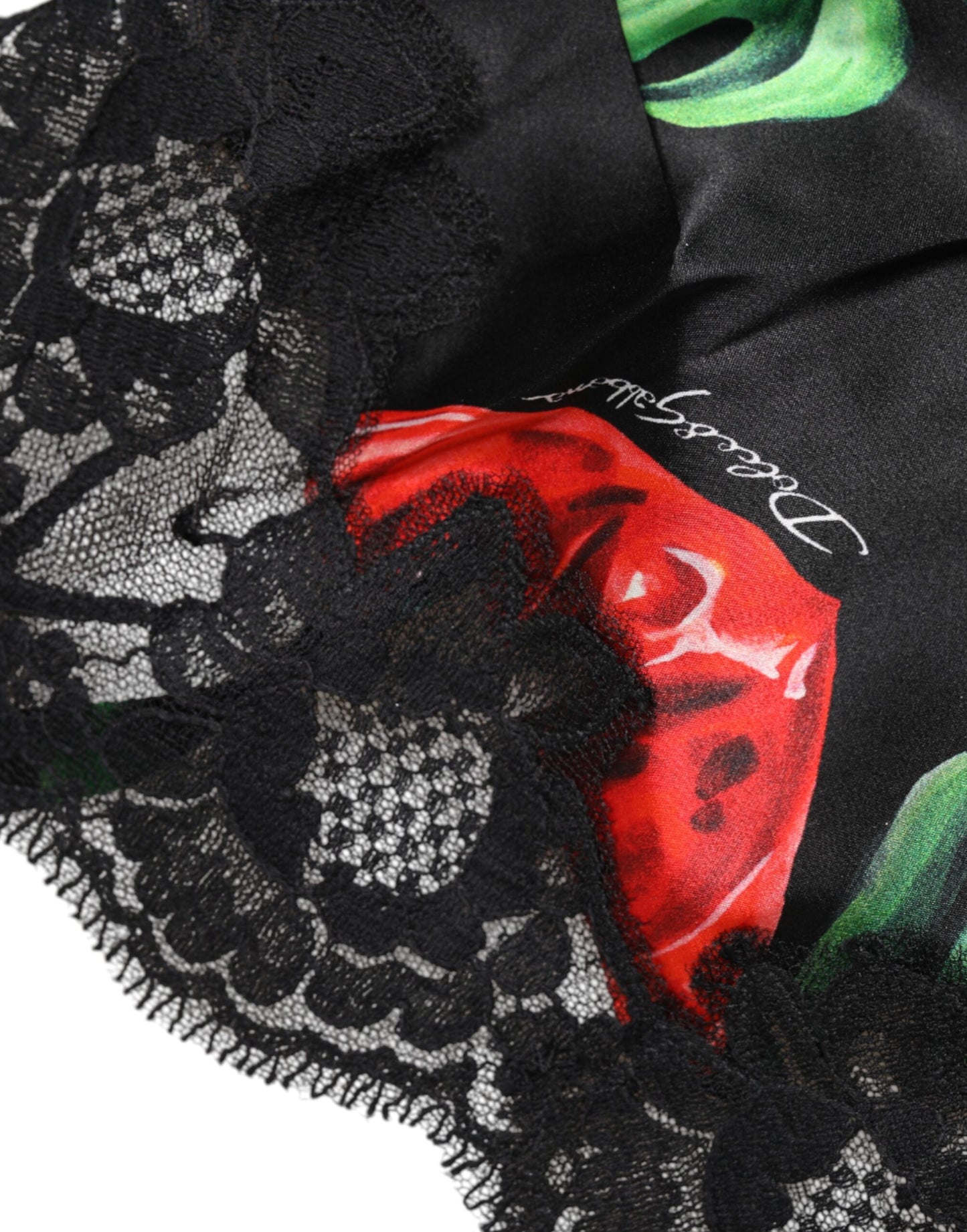 Dolce & Gabbana Mehrfarbiges Seiden-Tanktop mit Blumenmuster, Dessous und Unterwäsche