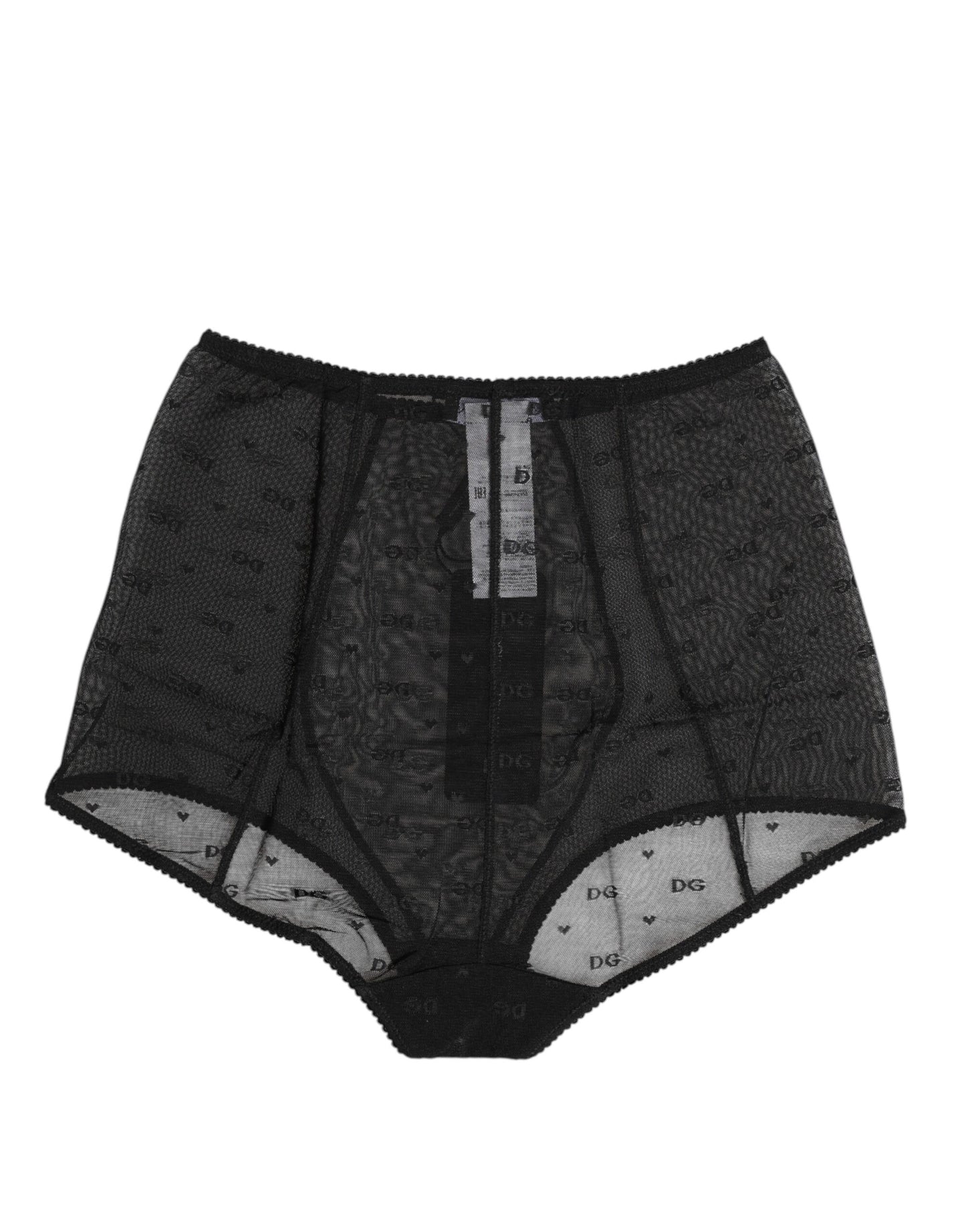 Dolce & Gabbana – Schwarzes Mieder mit Logo und hoher Taille