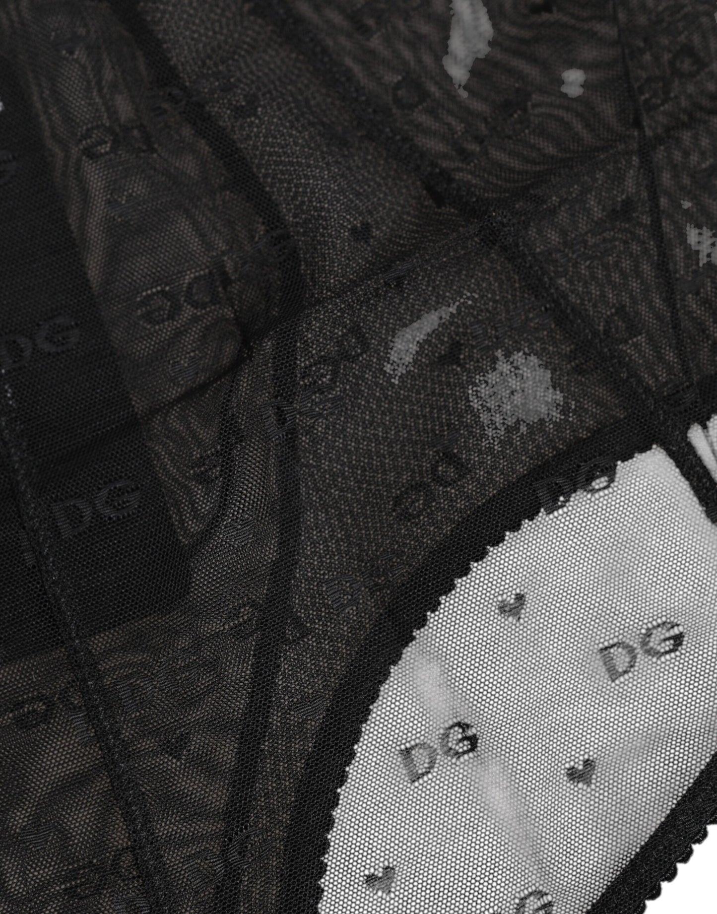 Dolce & Gabbana – Schwarzes Mieder mit Logo und hoher Taille