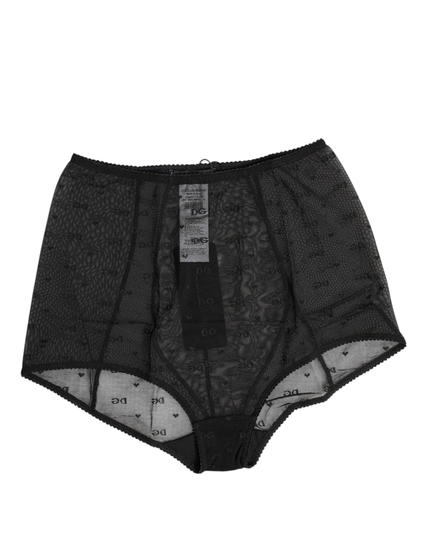 Dolce & Gabbana – Schwarzes Mieder mit Logo und hoher Taille