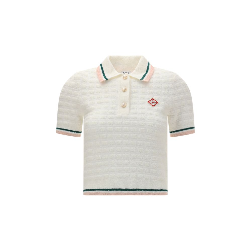Casablanca Bouclé-Poloshirt