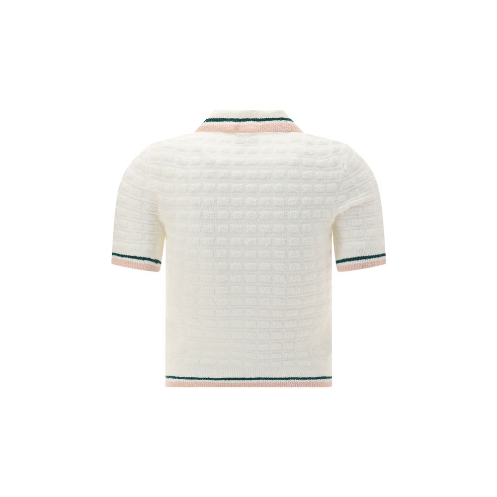 Casablanca Bouclé-Poloshirt