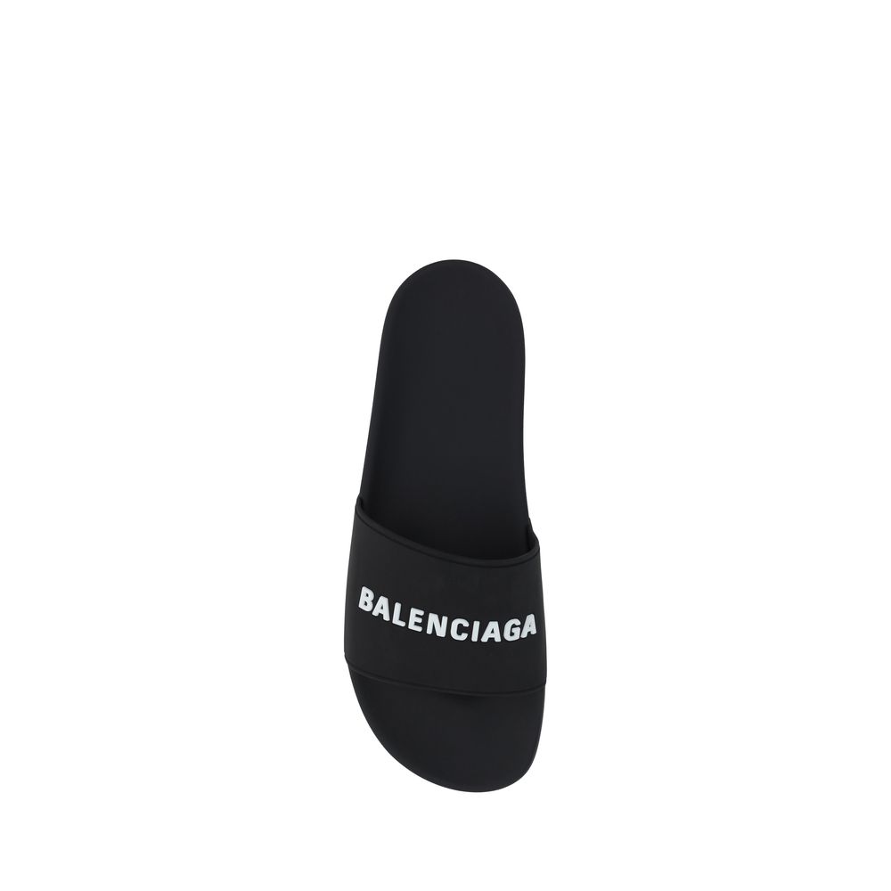 Balenciaga Gummi-Pool-Sandalen