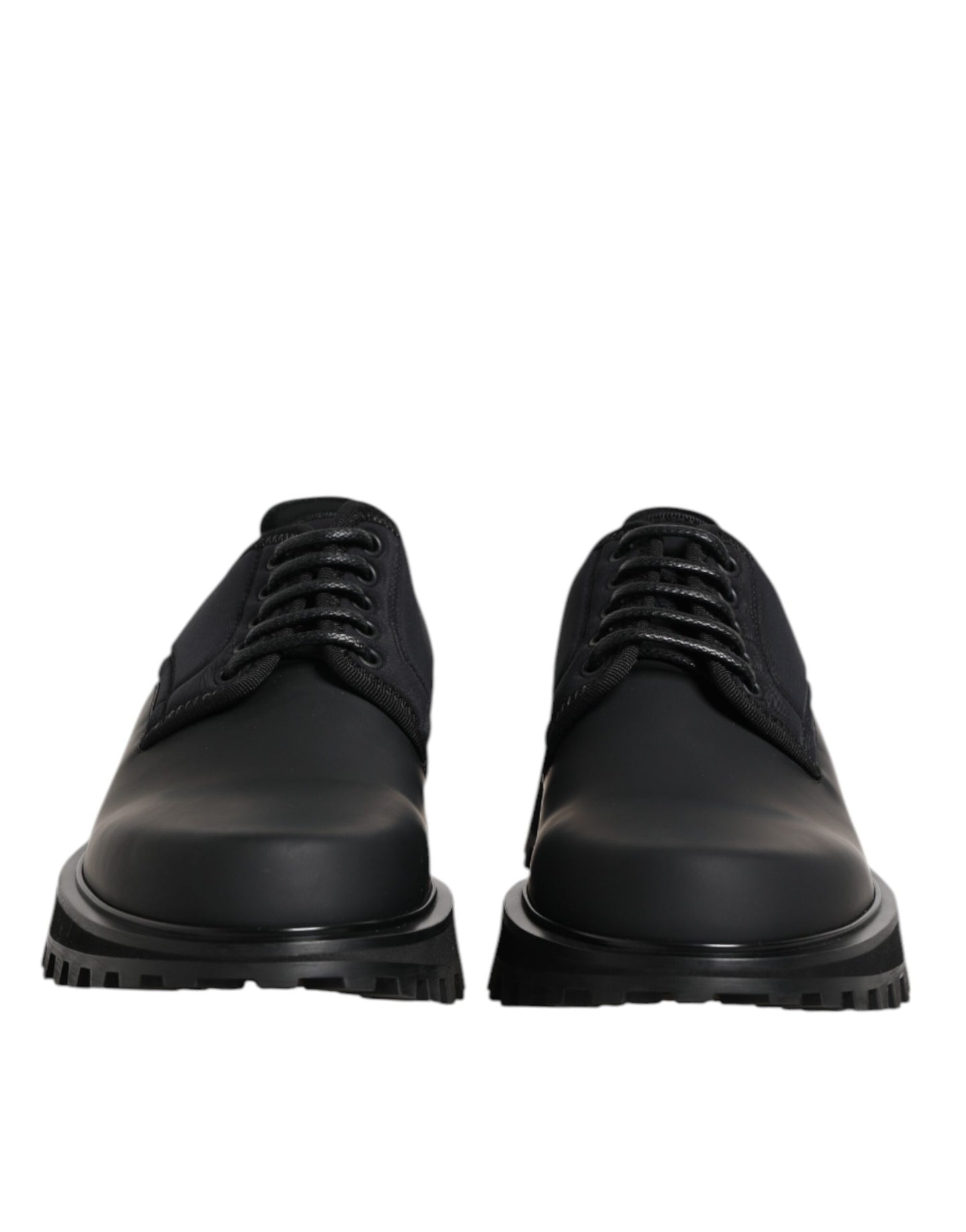 Dolce & Gabbana – Trekking-Schnürschuhe aus schwarzem Leder