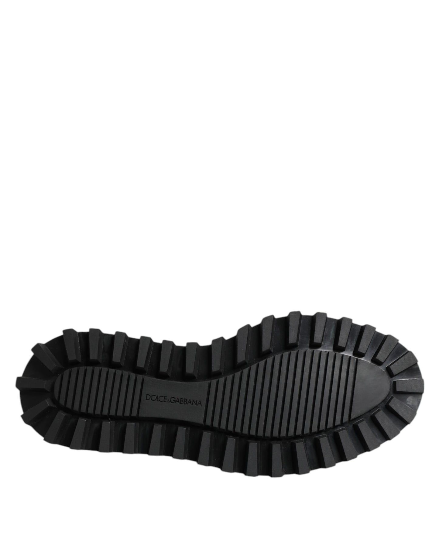 Dolce & Gabbana – Trekking-Schnürschuhe aus schwarzem Leder