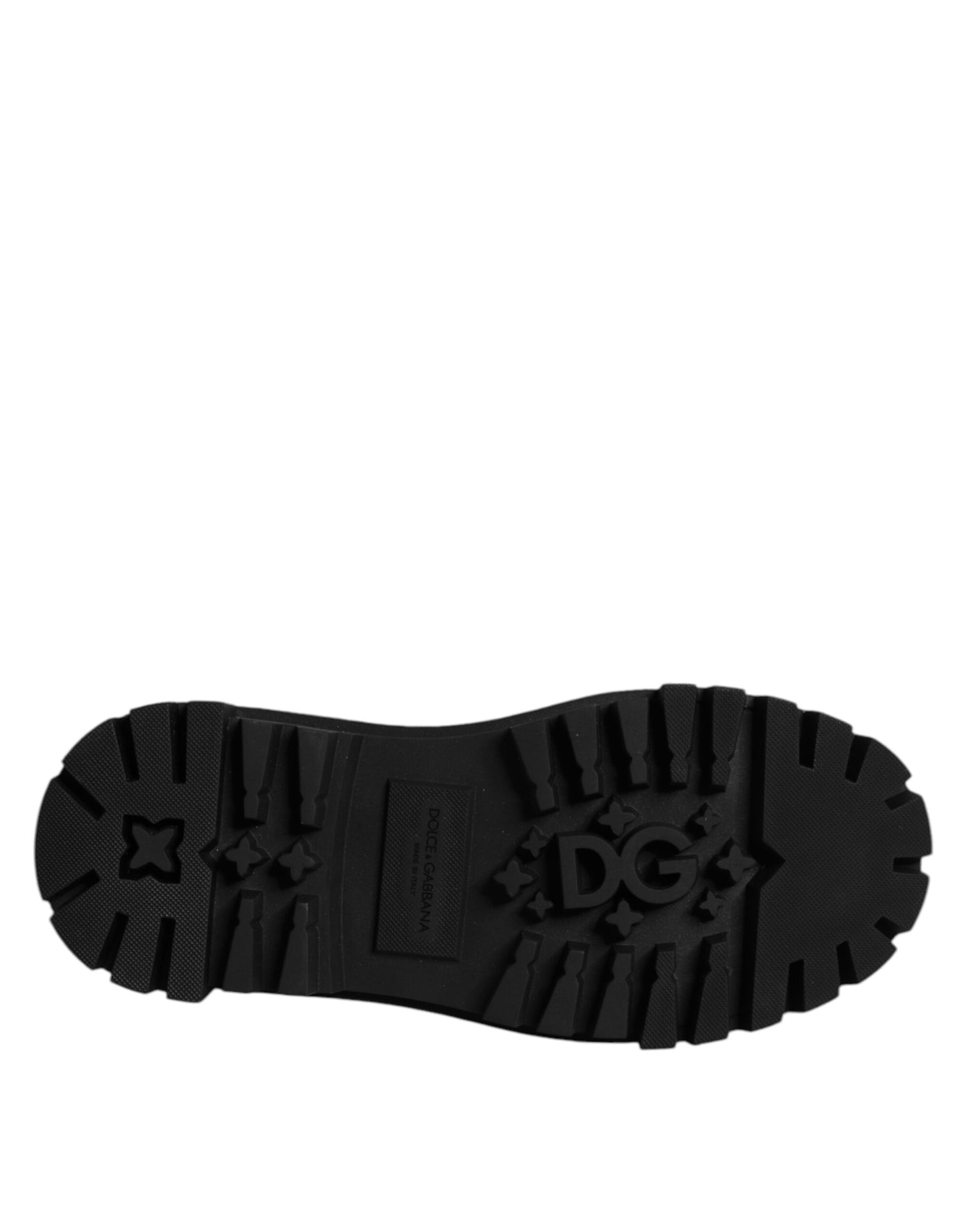 Dolce & Gabbana – Rote Trekking-Schnürschuhe aus Leder