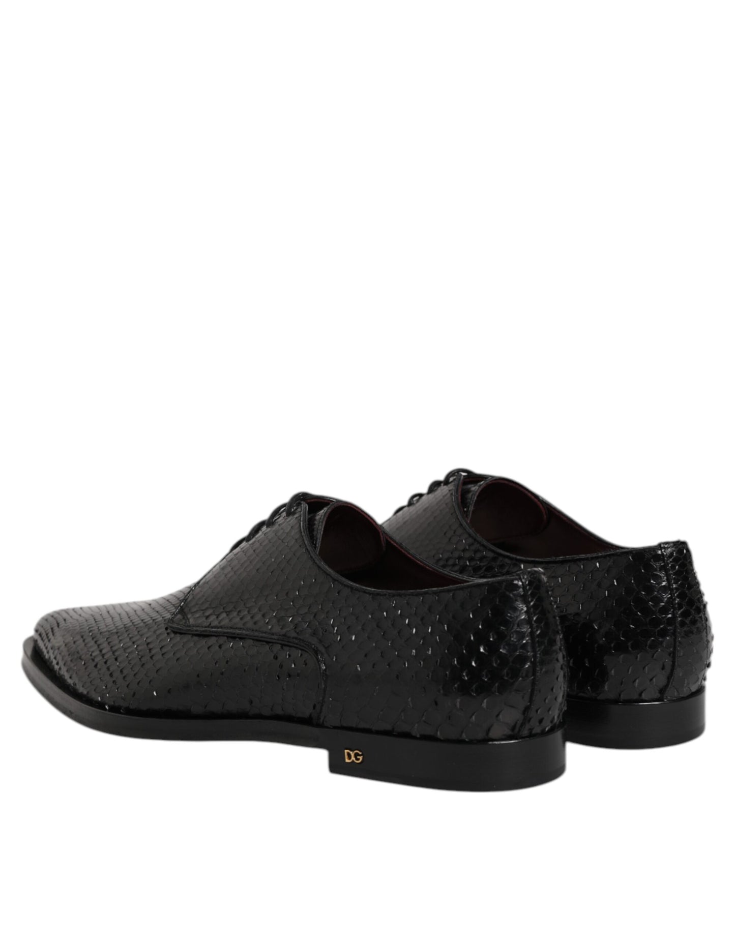 Dolce & Gabbana – Derby-Schuhe aus schwarzem Leder mit Schnürung für Herren