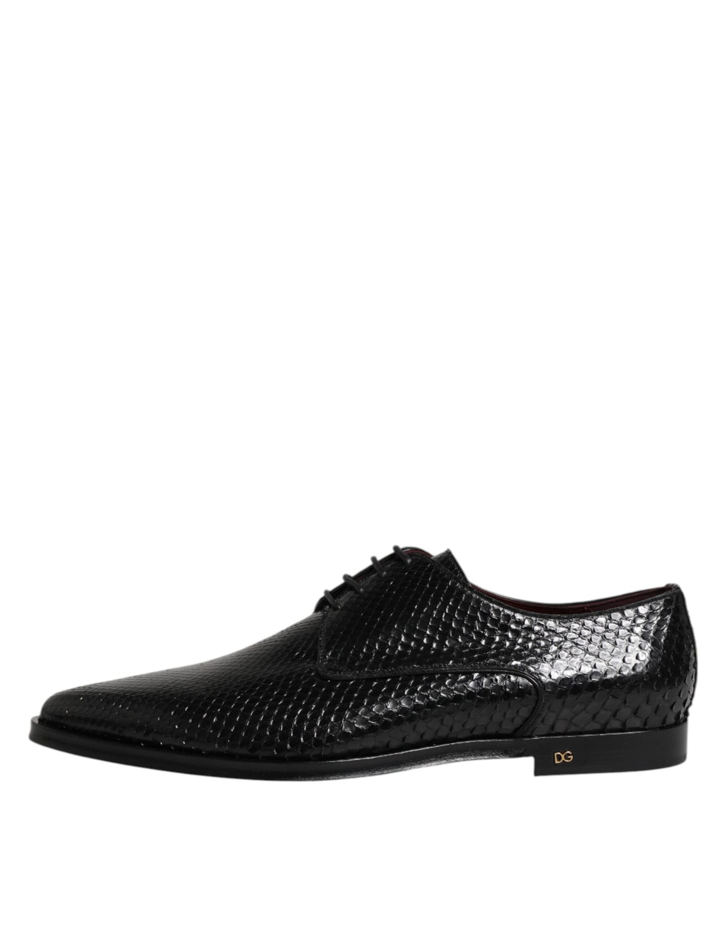 Dolce & Gabbana – Derby-Schuhe aus schwarzem Leder mit Schnürung für Herren
