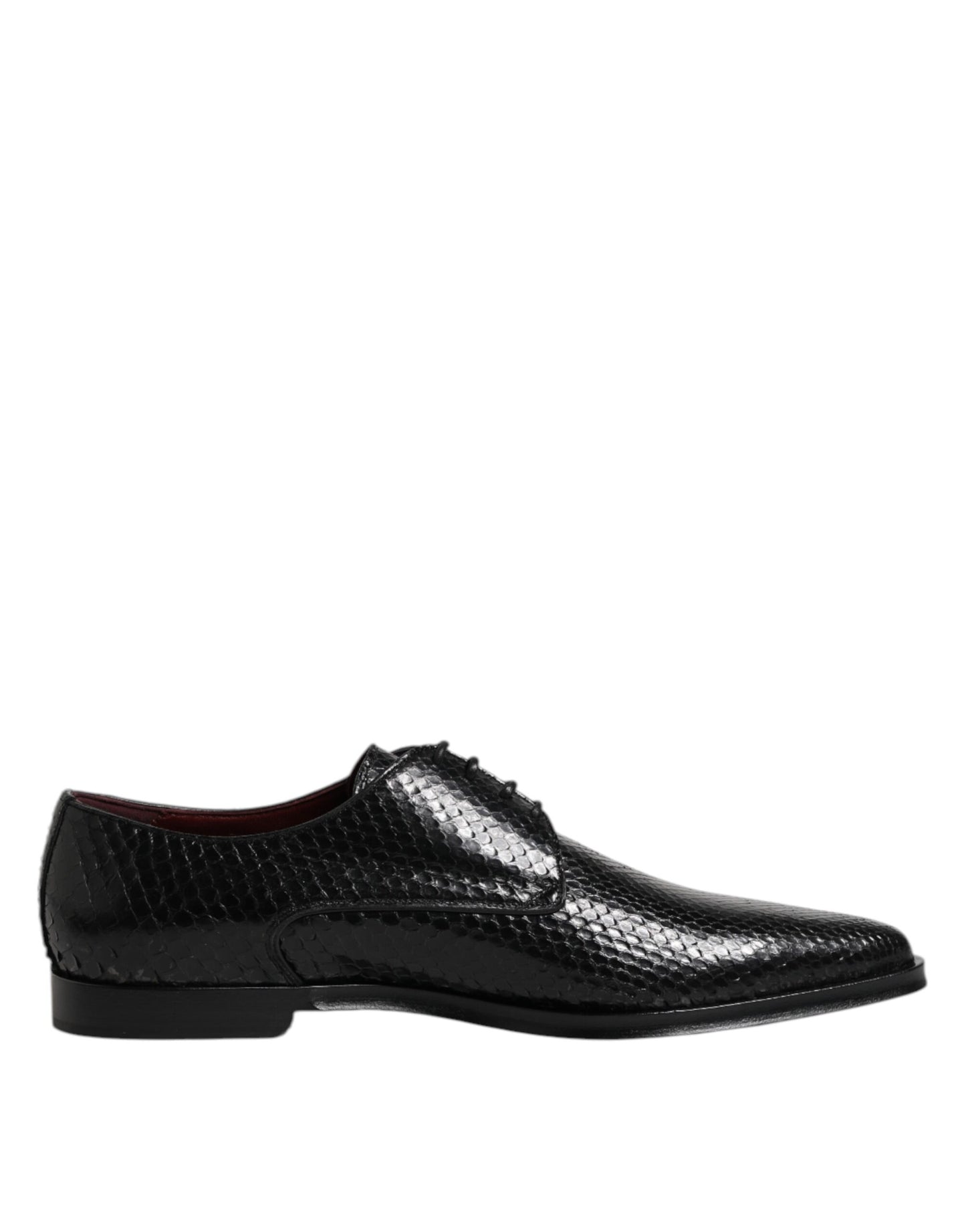 Dolce & Gabbana – Derby-Schuhe aus schwarzem Leder mit Schnürung für Herren
