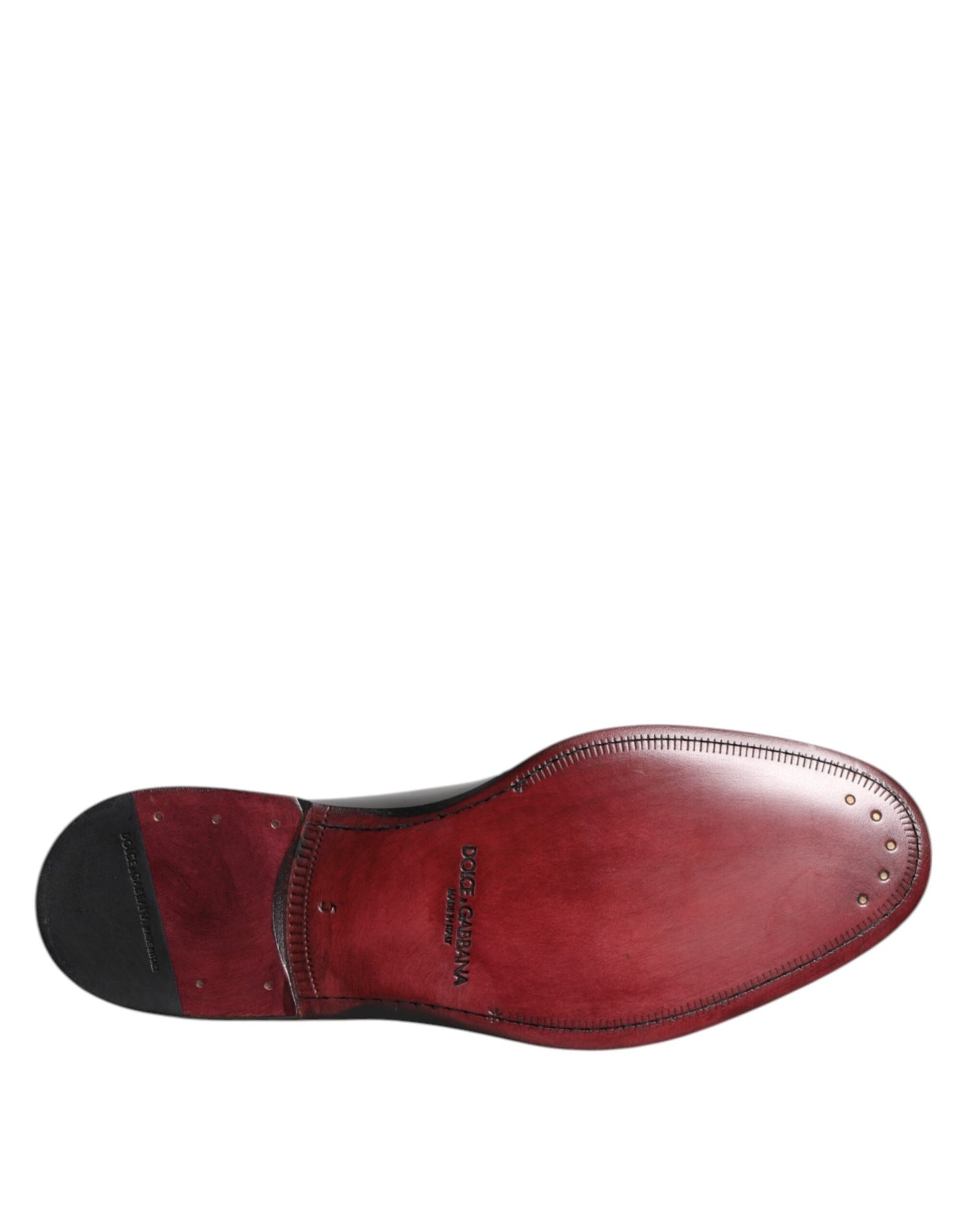 Dolce & Gabbana – Schwarze Derby-Schuhe aus Kalbsleder mit Schnürung