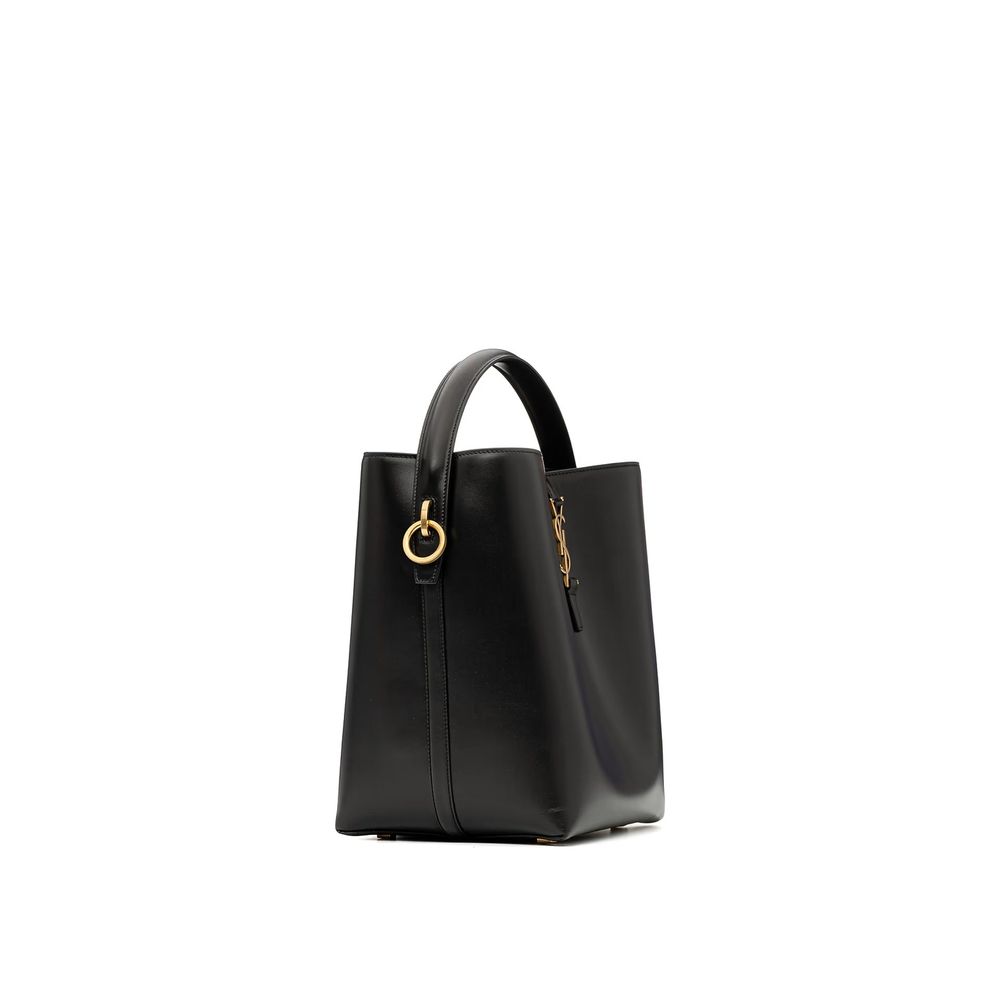 Saint Laurent Le 37 Mittelgroße Beuteltasche aus Leder